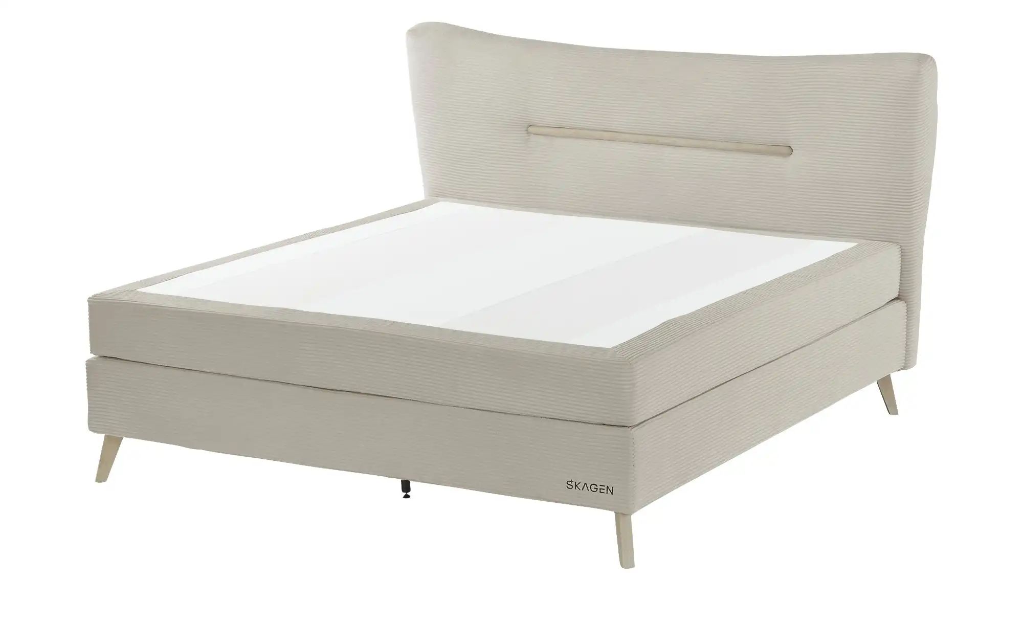 SKAGEN STUDIO Boxspringbett  Vestre ¦ beige ¦ Maße (cm): B: 194 H: 123 Bett günstig online kaufen