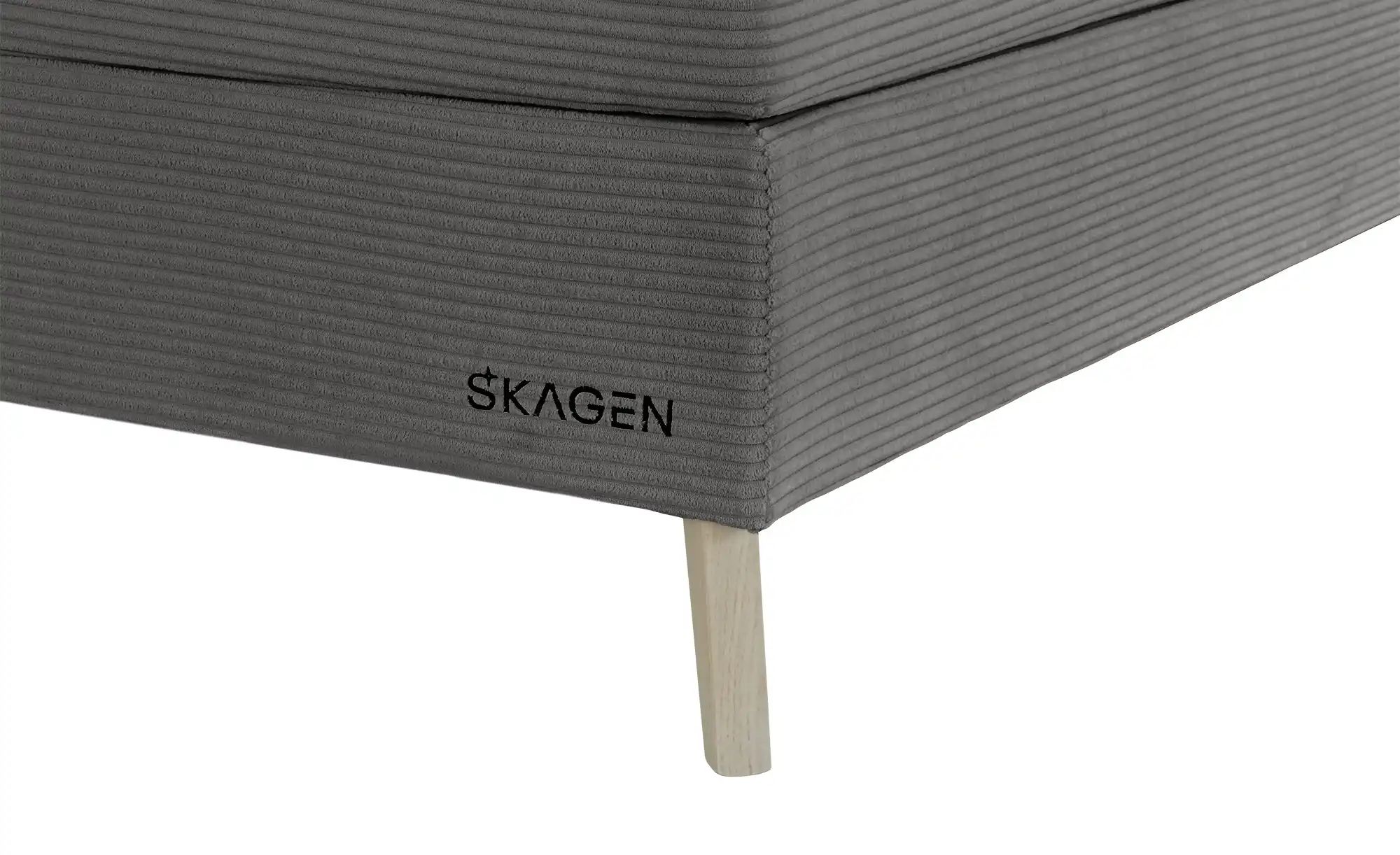 SKAGEN STUDIO Boxspringbett  Vestre ¦ grau ¦ Maße (cm): B: 174 H: 123 Bette günstig online kaufen