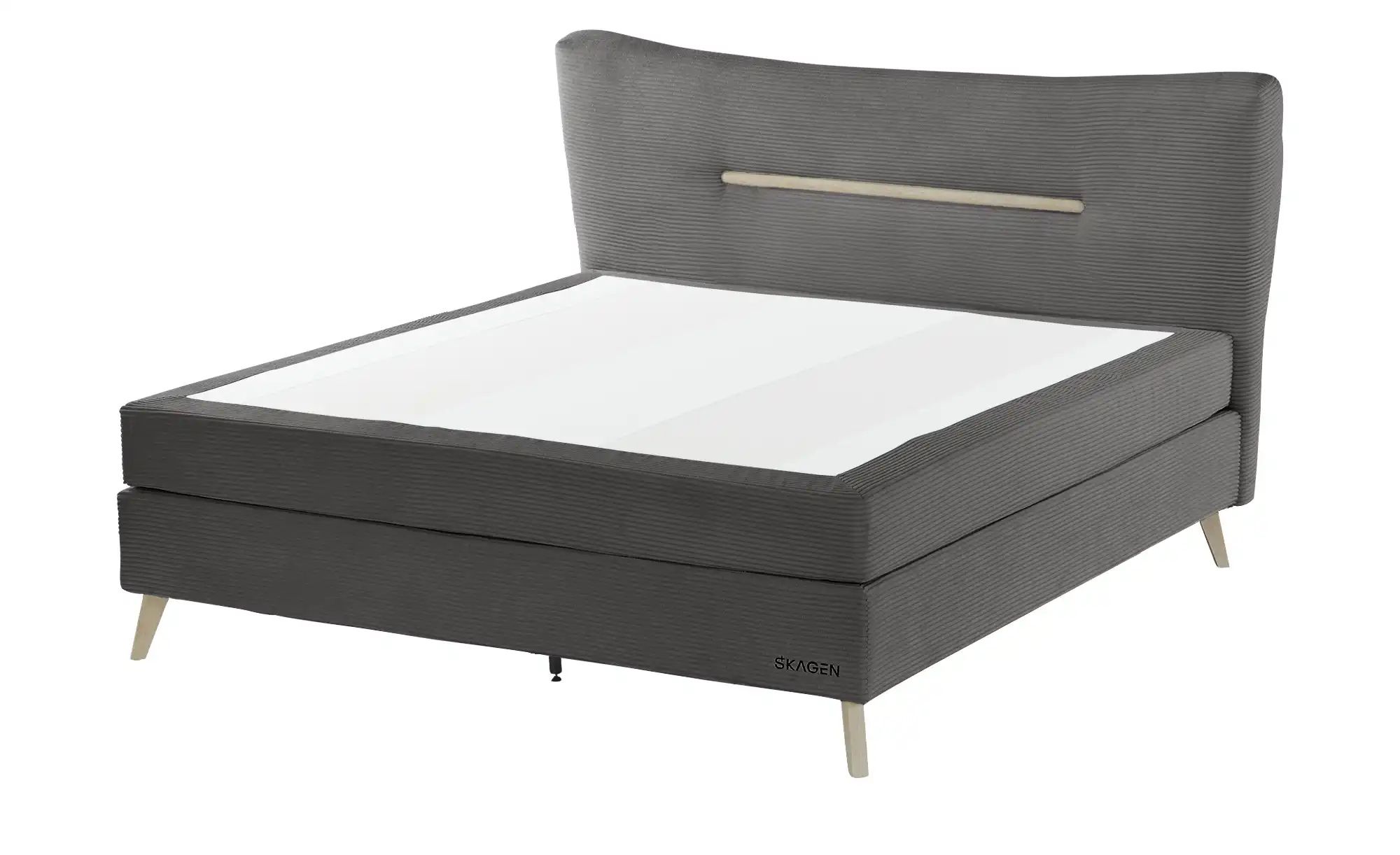 SKAGEN STUDIO Boxspringbett  Vestre ¦ grau ¦ Maße (cm): B: 194 H: 123 Bette günstig online kaufen
