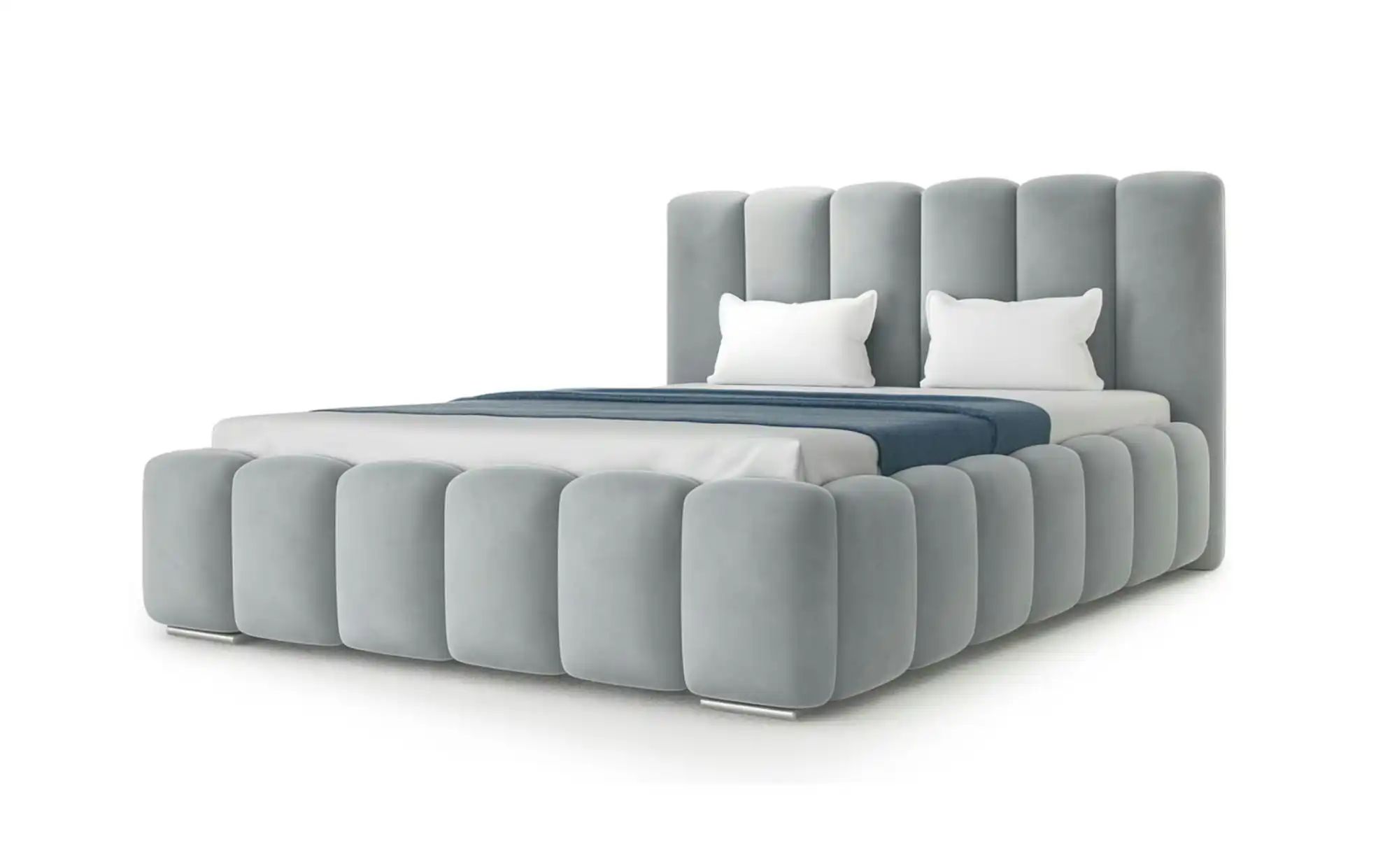 Polsterbett  Baron ¦ silber ¦ Maße (cm): B: 200 H: 112 Betten > Polsterbett günstig online kaufen