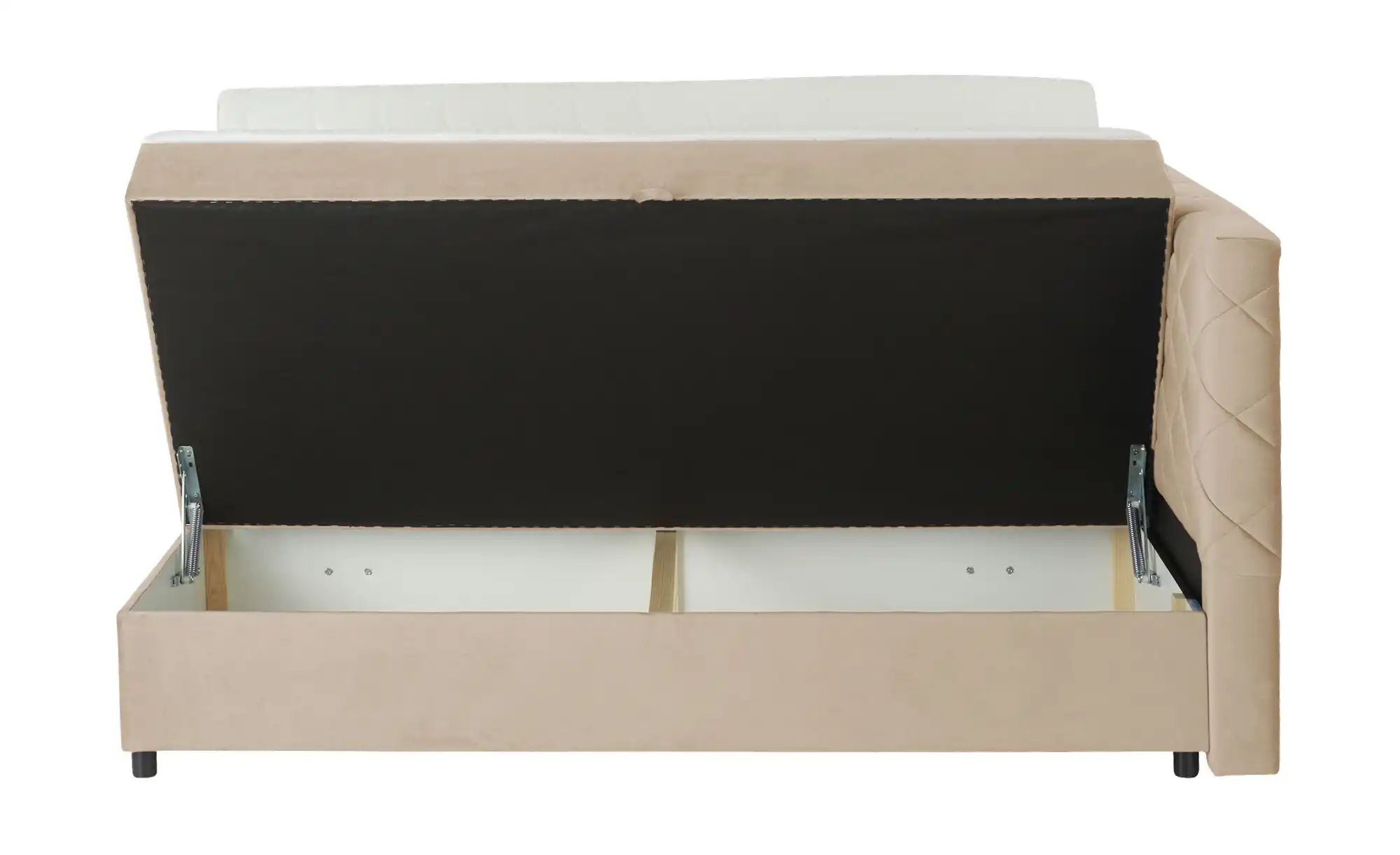 Boxbett mit Bettkasten Vegas II ¦ beige ¦ Maße (cm): B: 148 H: 104 Betten > günstig online kaufen