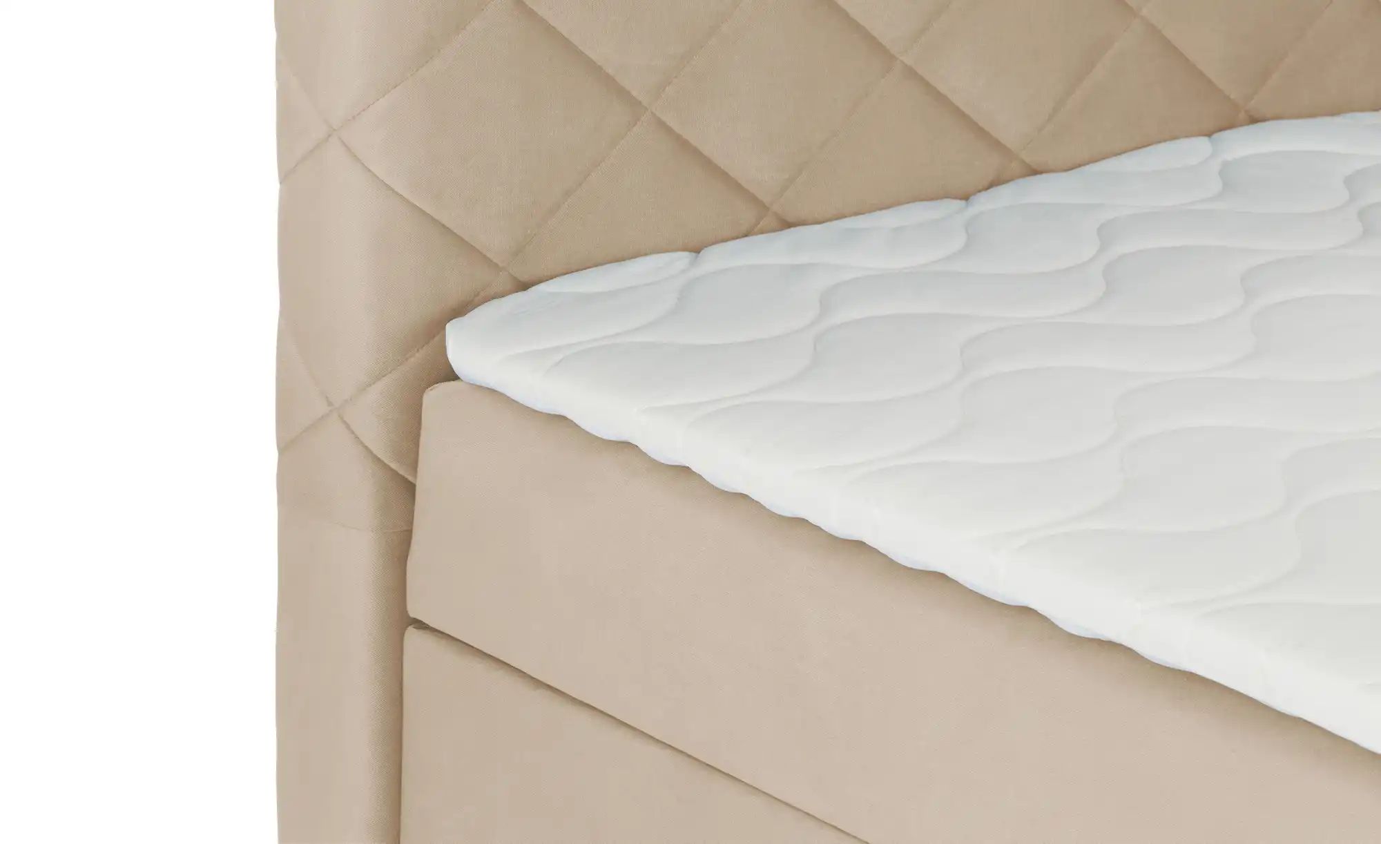 Boxbett mit Bettkasten Vegas II ¦ beige ¦ Maße (cm): B: 186 H: 104 Betten > günstig online kaufen