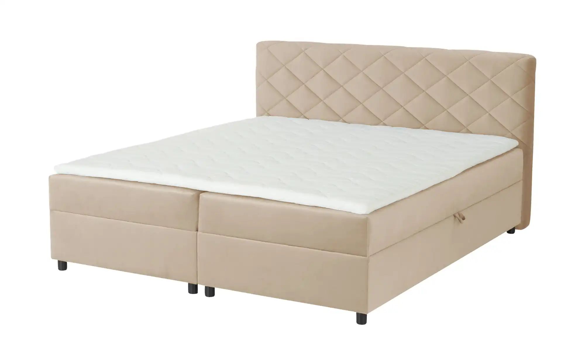 Boxbett mit Bettkasten Vegas II ¦ beige ¦ Maße (cm): B: 186 H: 104 Betten > günstig online kaufen