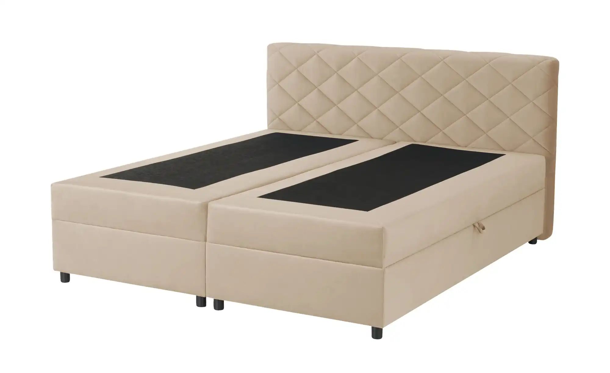Boxbett mit Bettkasten Vegas II ¦ beige ¦ Maße (cm): B: 148 H: 104 Betten > günstig online kaufen