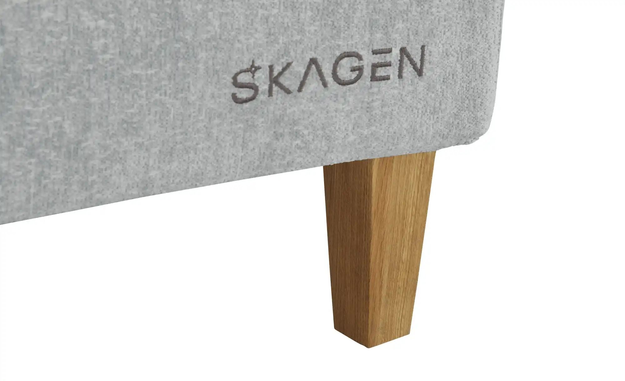 SKAGEN STUDIO Boxspringbett  Voodie ¦ grau ¦ Maße (cm): B: 182 H: 107 Bette günstig online kaufen