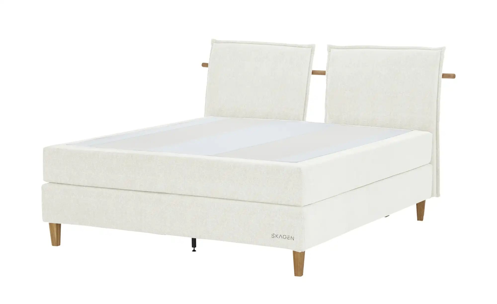 SKAGEN STUDIO Boxspringbett  Voodie ¦ creme ¦ Maße (cm): B: 182 H: 107 Bett günstig online kaufen