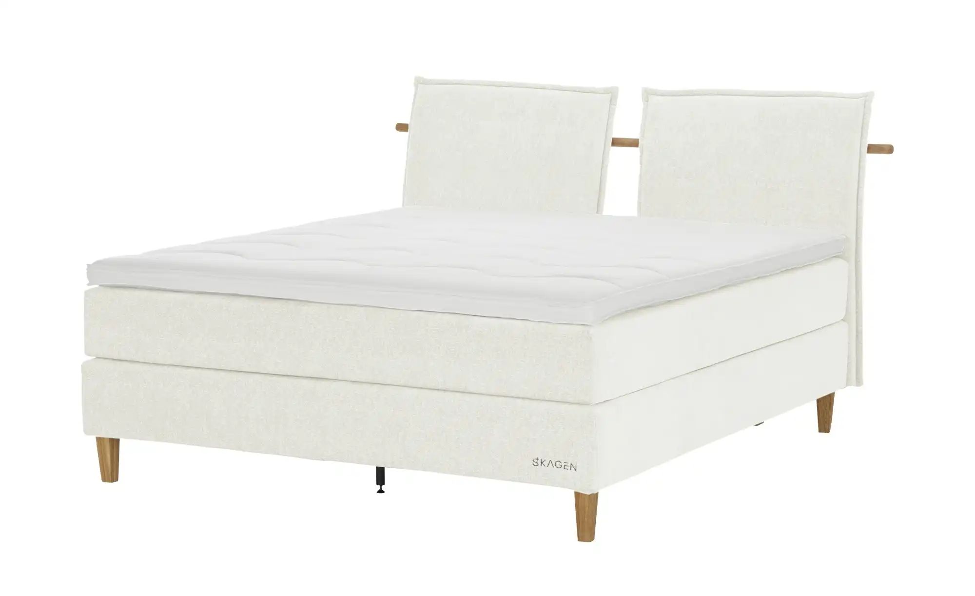 SKAGEN STUDIO Boxspringbett  Voodie ¦ creme ¦ Maße (cm): B: 202 H: 107 Bett günstig online kaufen