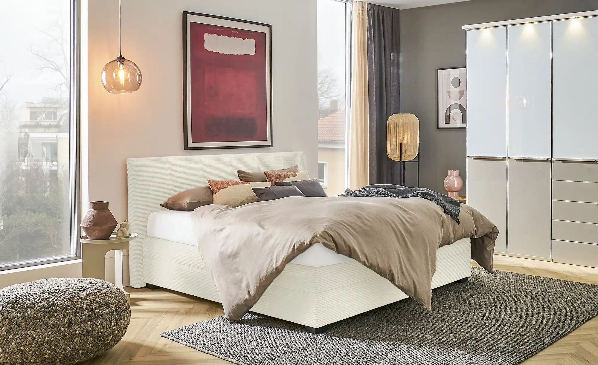 vanDoorn Boxspringbett  Chiara 2.0 ¦ creme ¦ Maße (cm): B: 172 H: 107 Bette günstig online kaufen