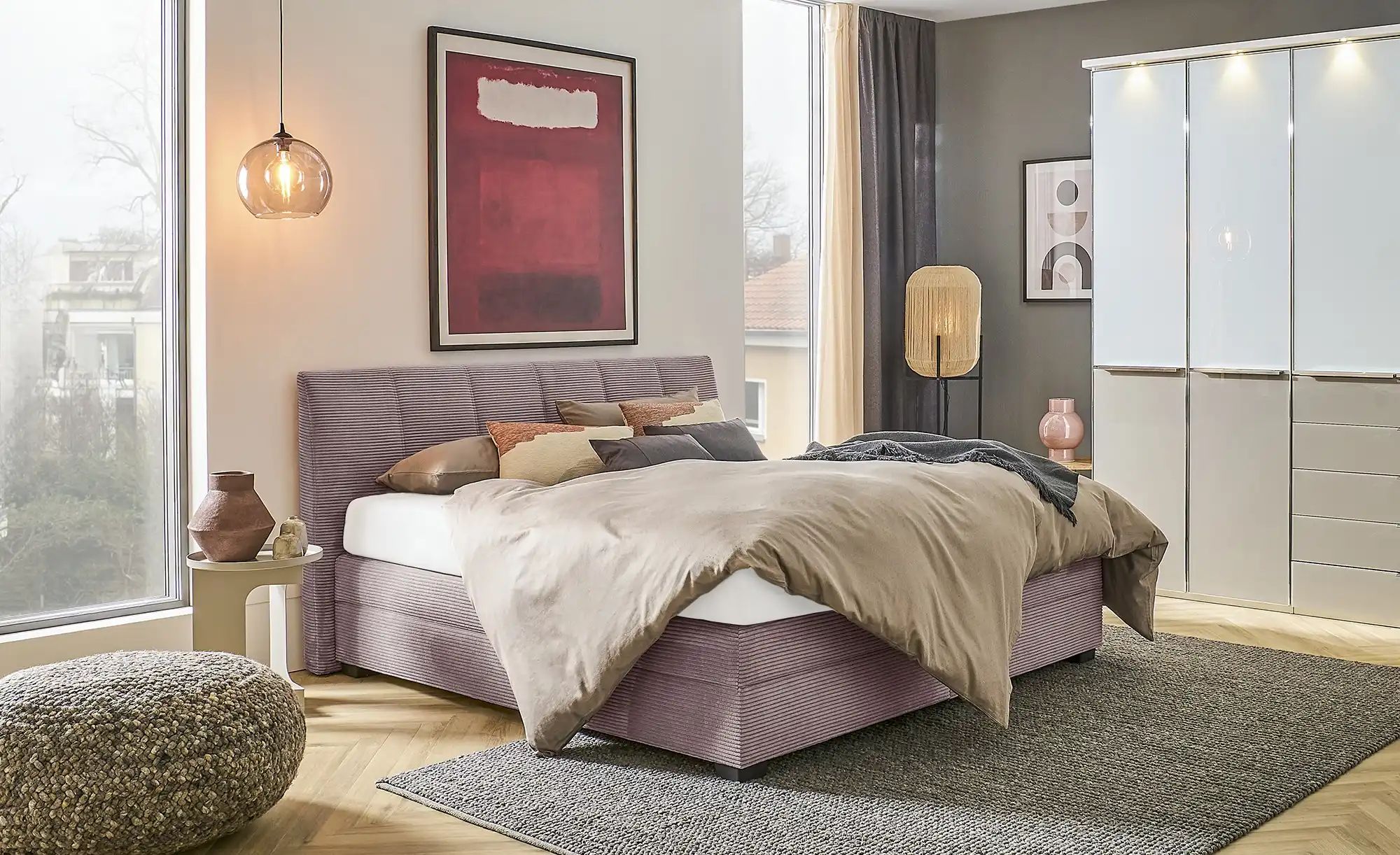 vanDoorn Boxspringbett  Chiara 2.0 ¦ rosa/pink ¦ Maße (cm): B: 212 H: 107 B günstig online kaufen