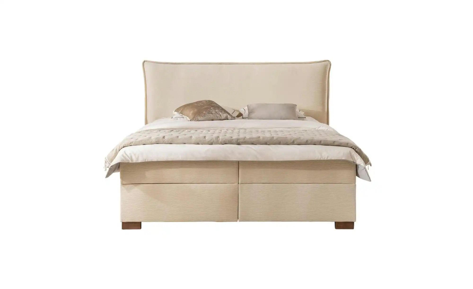 Boxspringbett   ¦ beige ¦ Maße (cm): B: 160 H: 119 Betten > Boxspringbetten günstig online kaufen