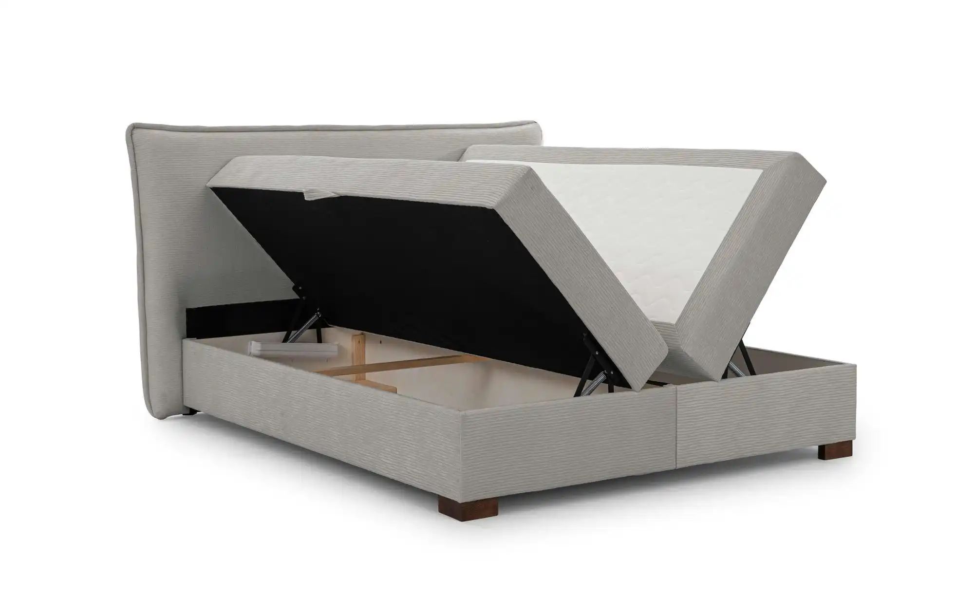 Boxspringbett   ¦ grau ¦ Maße (cm): B: 180 H: 119 Betten > Boxspringbetten günstig online kaufen