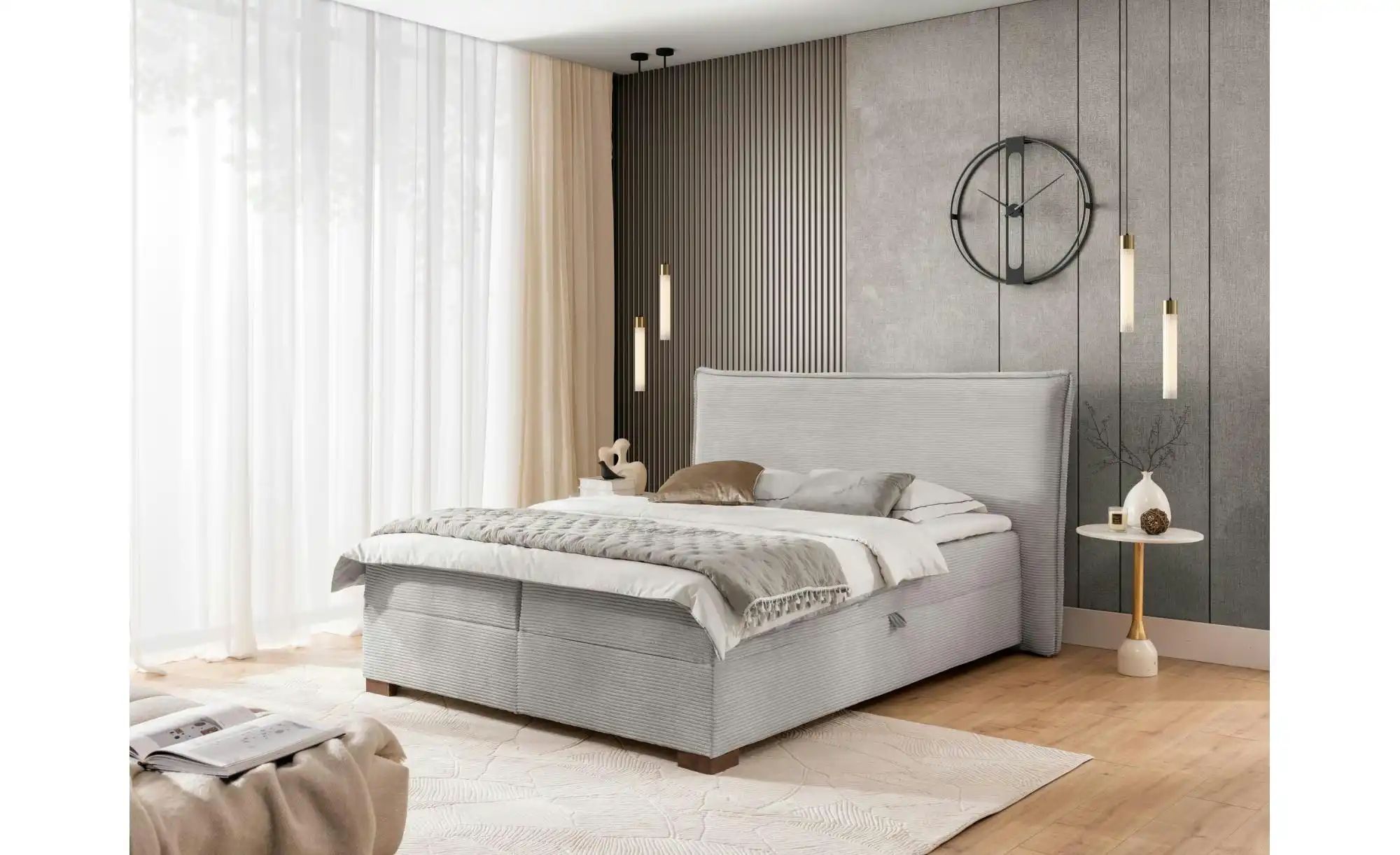 Thumbnail - Boxspringbett   ¦ grau ¦ Maße (cm): B: 160 H: 119 Betten > Boxspringbetten - Höffner