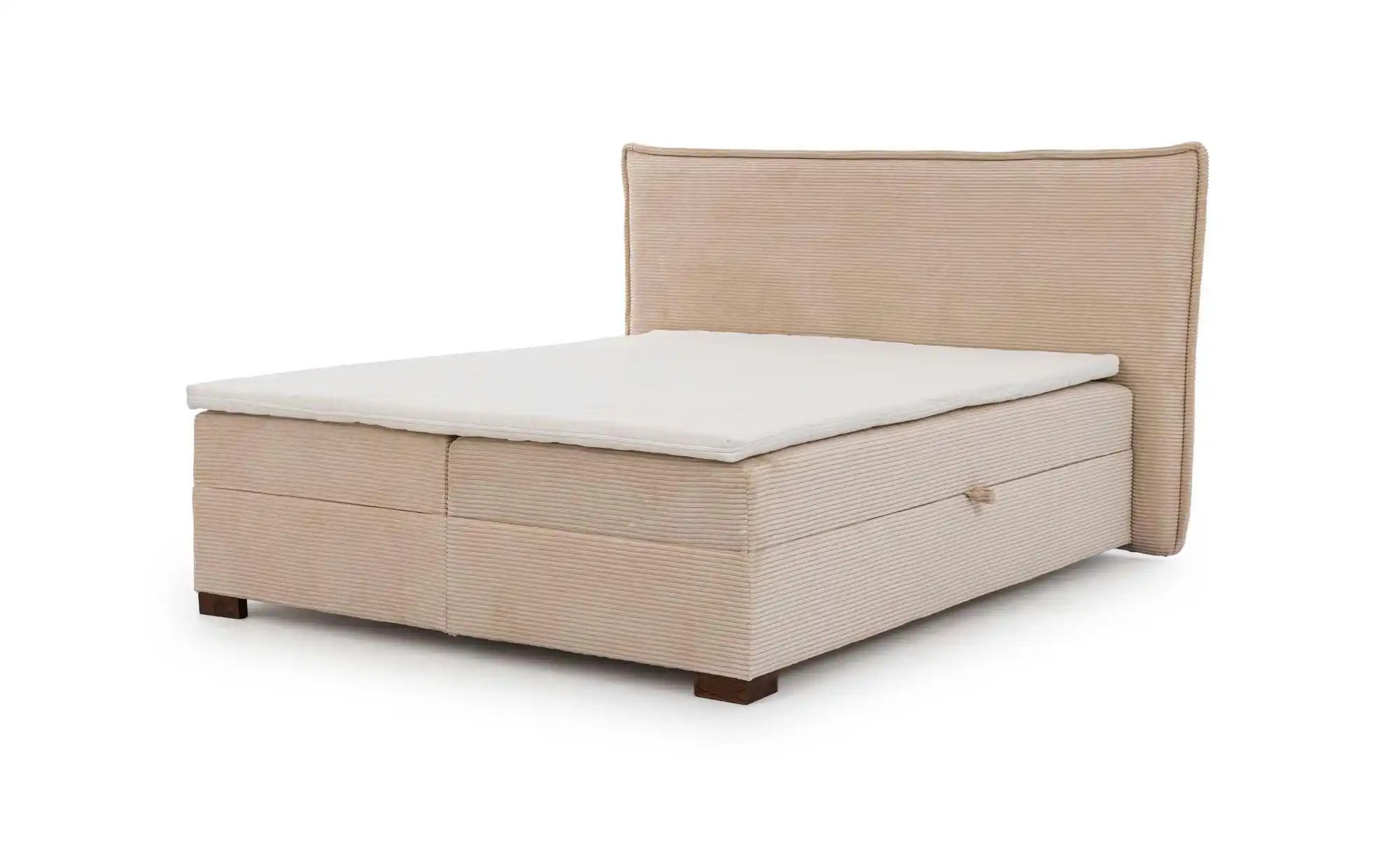 Boxspringbett   ¦ beige ¦ Maße (cm): B: 200 H: 119 Betten > Boxspringbetten günstig online kaufen