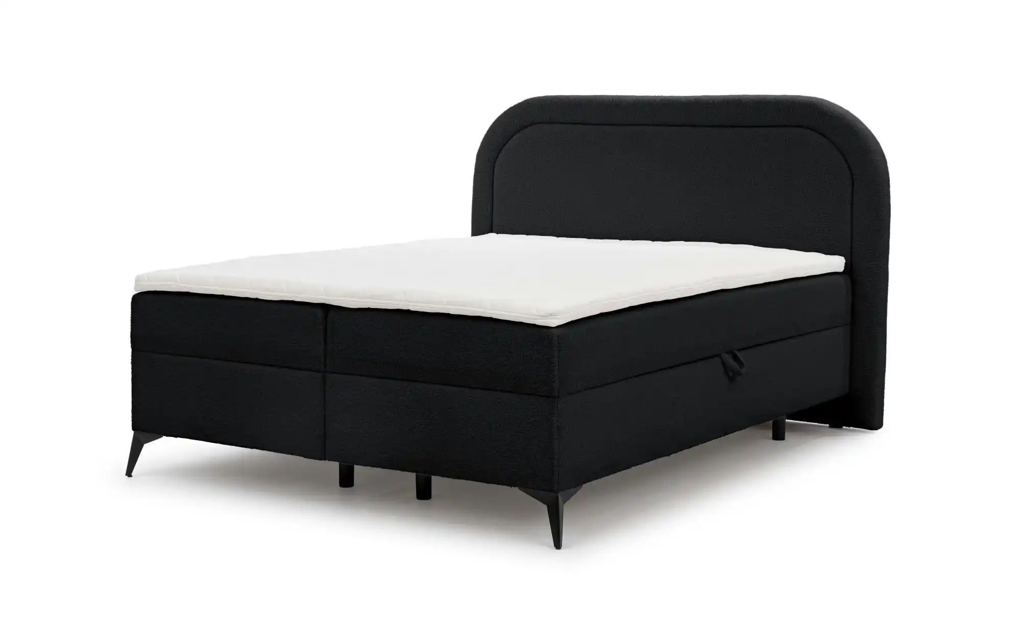 Boxspringbett   ¦ schwarz ¦ Maße (cm): B: 180 H: 120 Betten > Boxspringbett günstig online kaufen