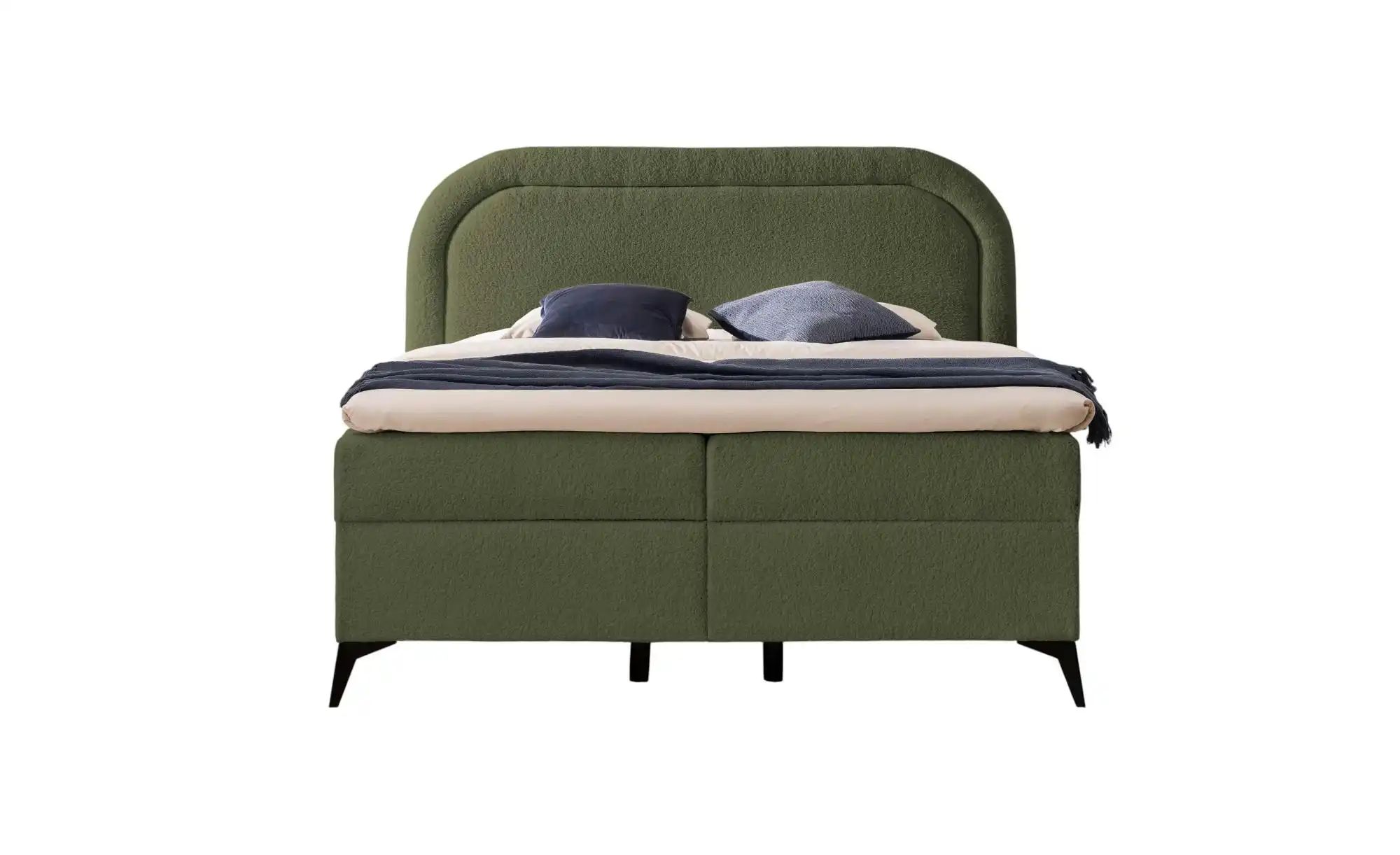 Boxspringbett   ¦ grün ¦ Maße (cm): B: 160 H: 120 Betten > Boxspringbetten günstig online kaufen