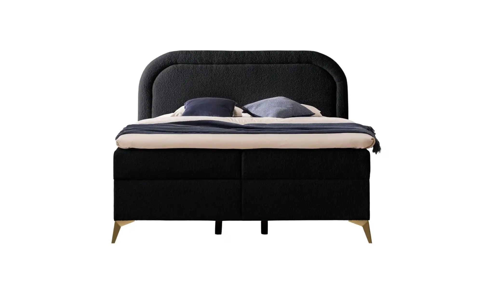 Boxspringbett   ¦ schwarz ¦ Maße (cm): B: 200 H: 120 Betten > Boxspringbett günstig online kaufen