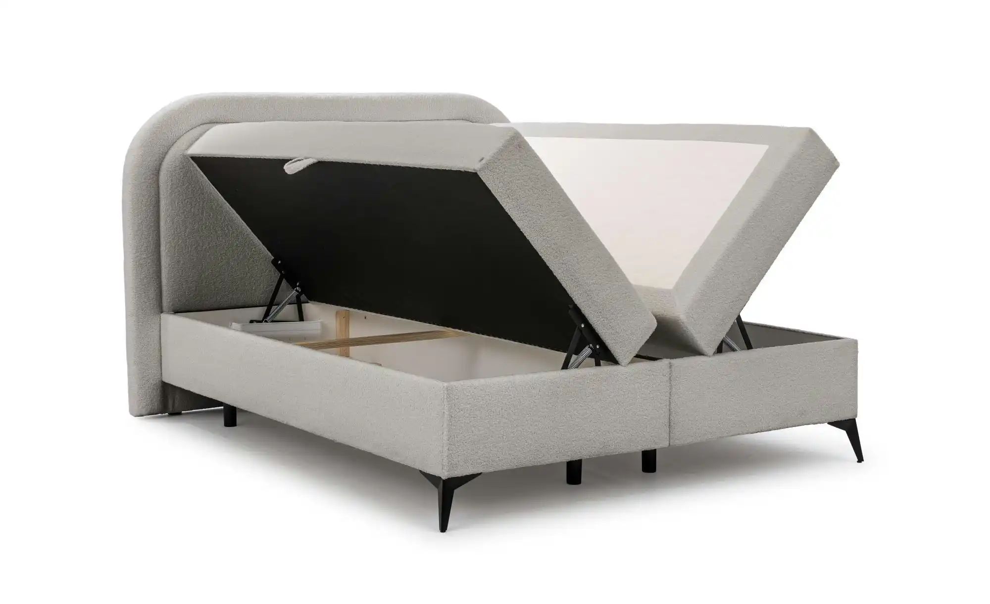 Boxspringbett   ¦ grau ¦ Maße (cm): B: 160 H: 120 Betten > Boxspringbetten günstig online kaufen