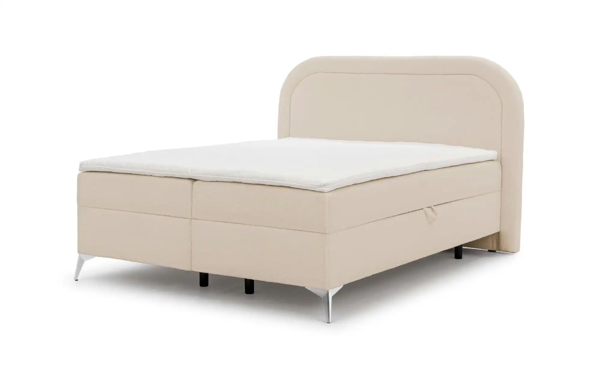 Boxspringbett   ¦ beige ¦ Maße (cm): B: 160 H: 120 Betten > Boxspringbetten günstig online kaufen
