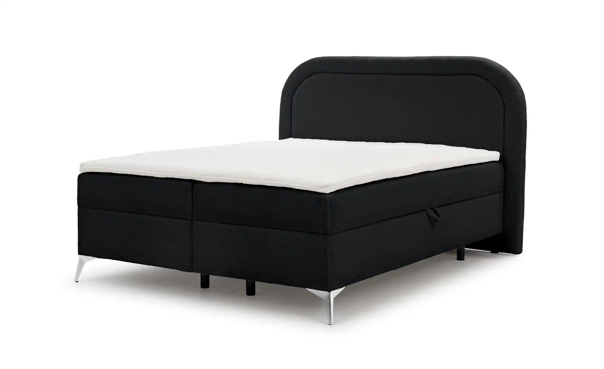 Boxspringbett   ¦ schwarz ¦ Maße (cm): B: 180 H: 120 Betten > Boxspringbett günstig online kaufen