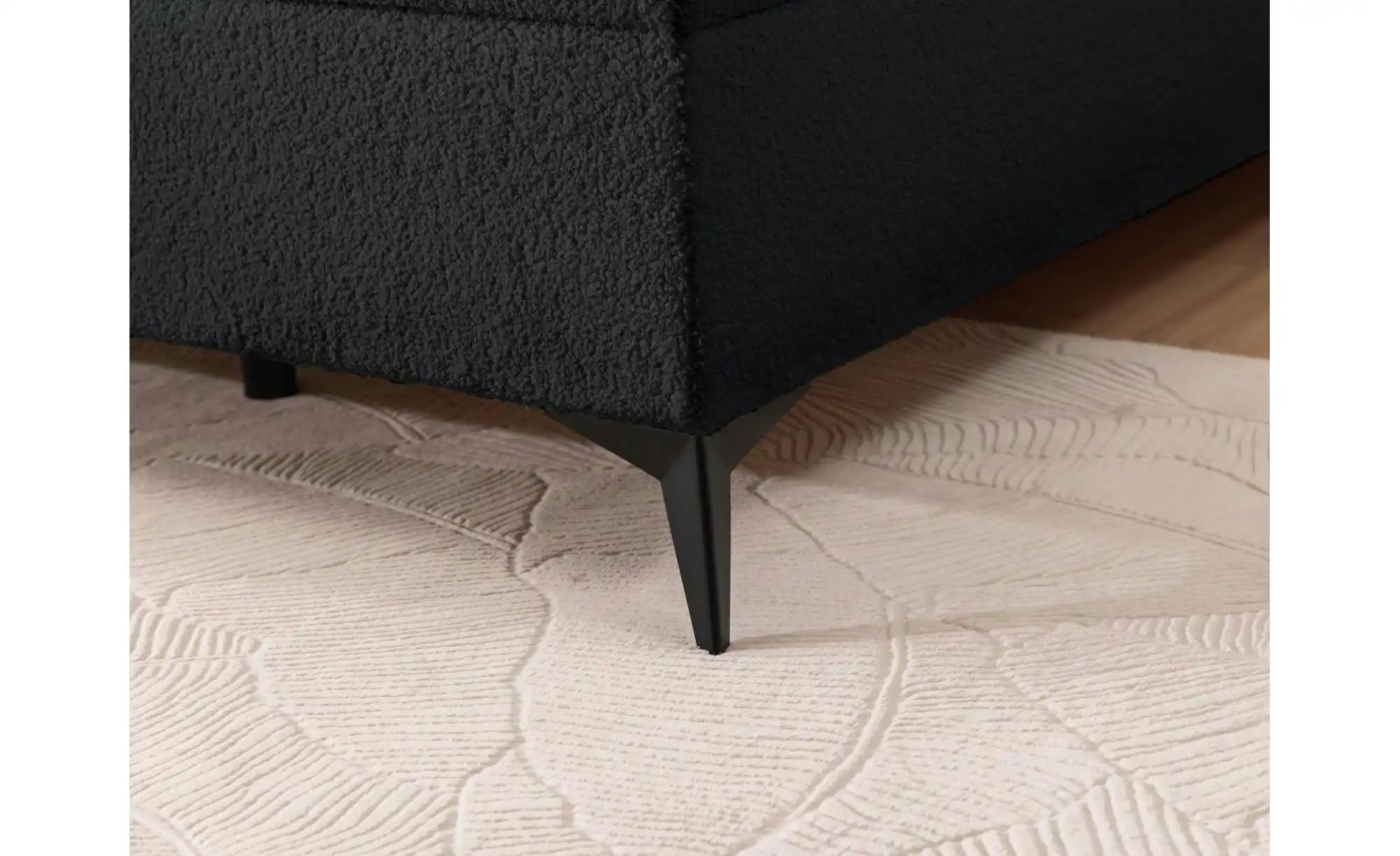 Boxspringbett   ¦ schwarz ¦ Maße (cm): B: 220 H: 120 Betten > Boxspringbett günstig online kaufen