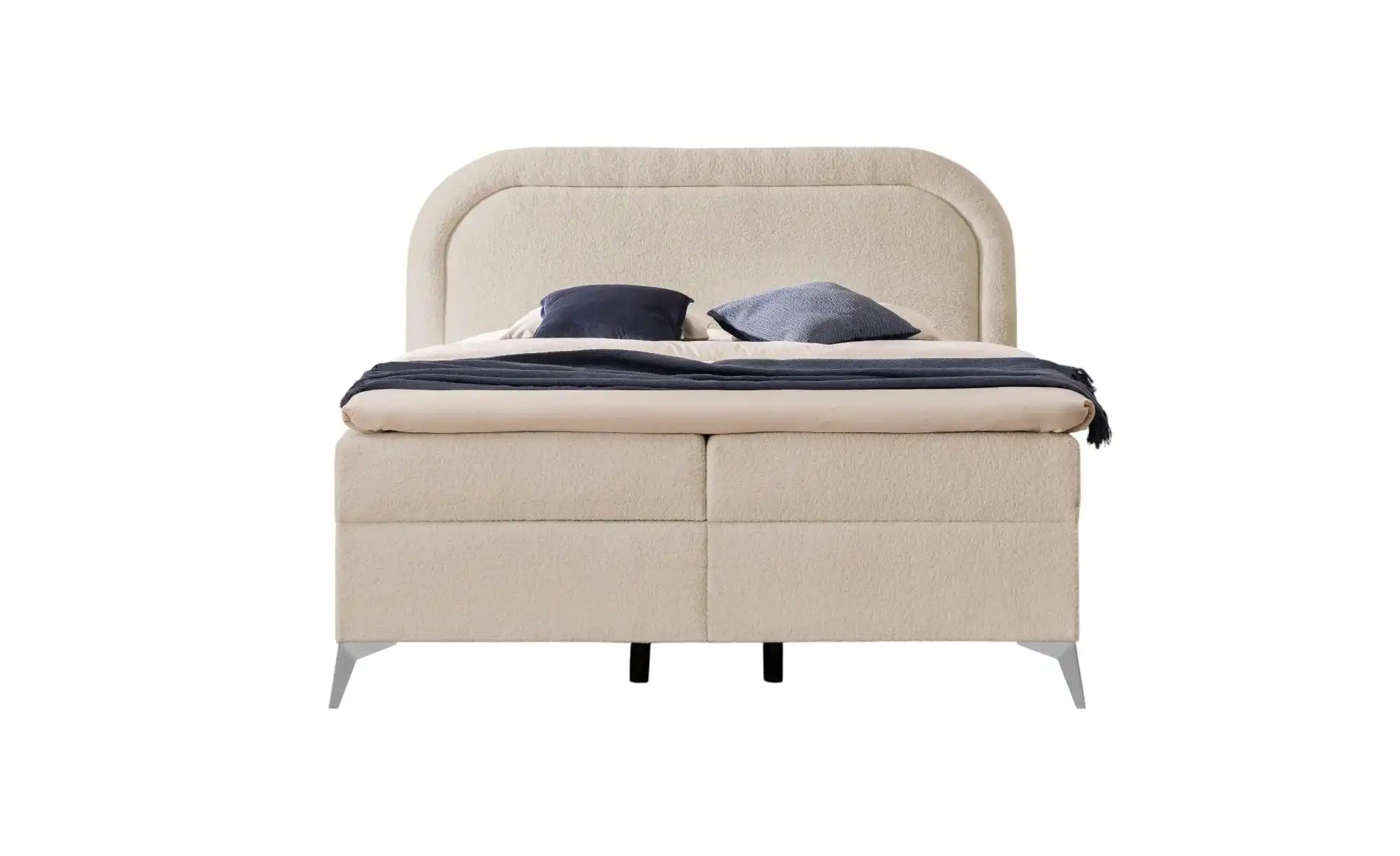 Boxspringbett   ¦ beige ¦ Maße (cm): B: 220 H: 120 Betten > Boxspringbetten günstig online kaufen