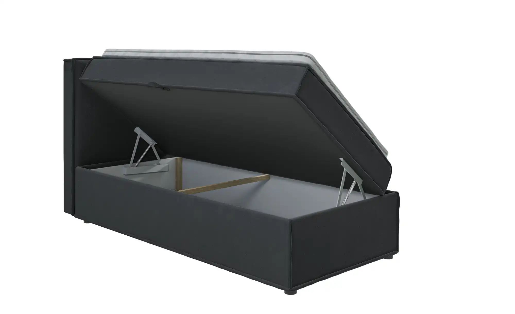 Boxbett mit Stauraum und Topper  H3 Uma ¦ grau ¦ Maße (cm): B: 90 H: 103 Be günstig online kaufen