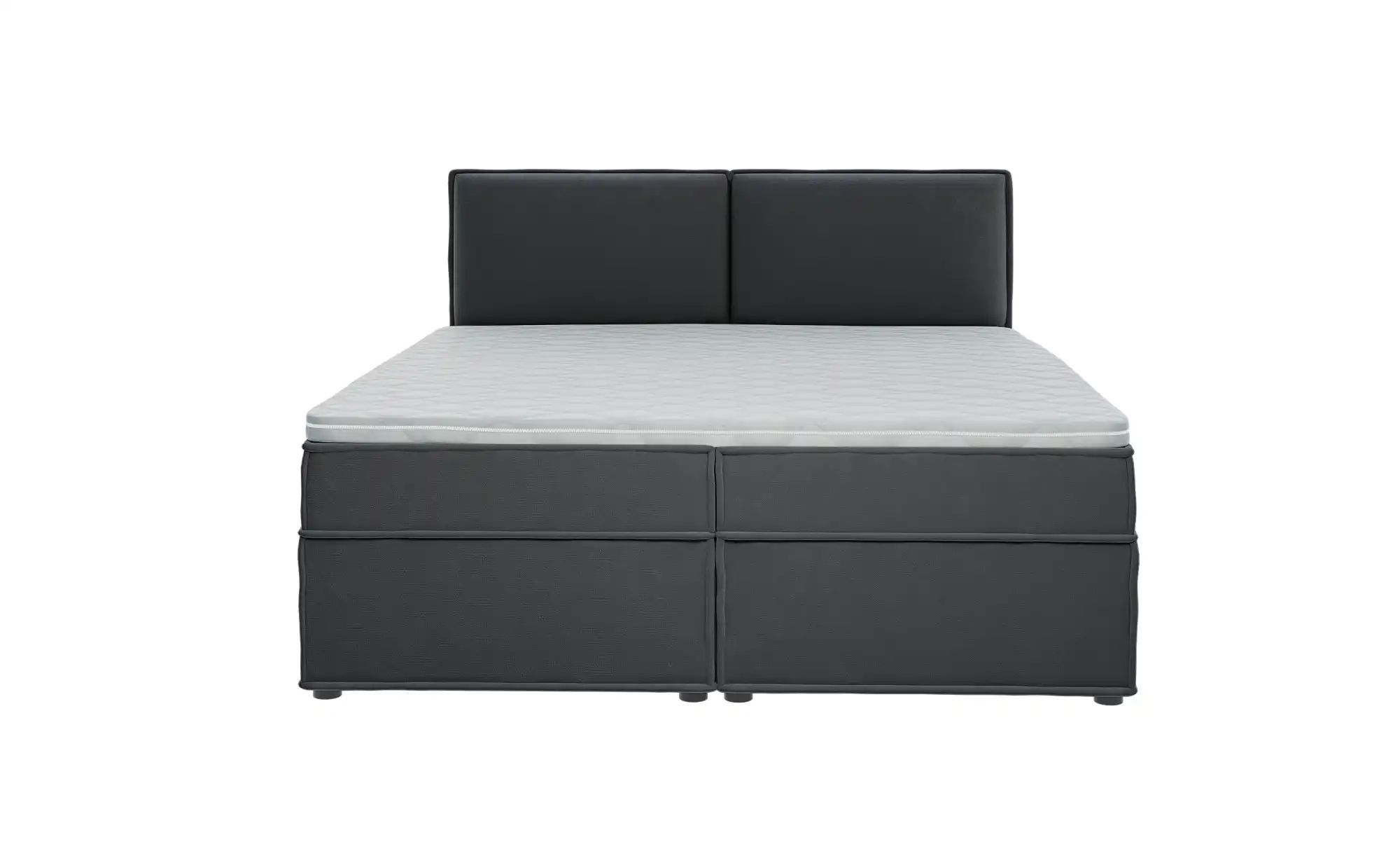 S-STYLE Boxbett mit Stauraum und Topper  H3 Uma ¦ grau ¦ Maße (cm): B: 180 günstig online kaufen