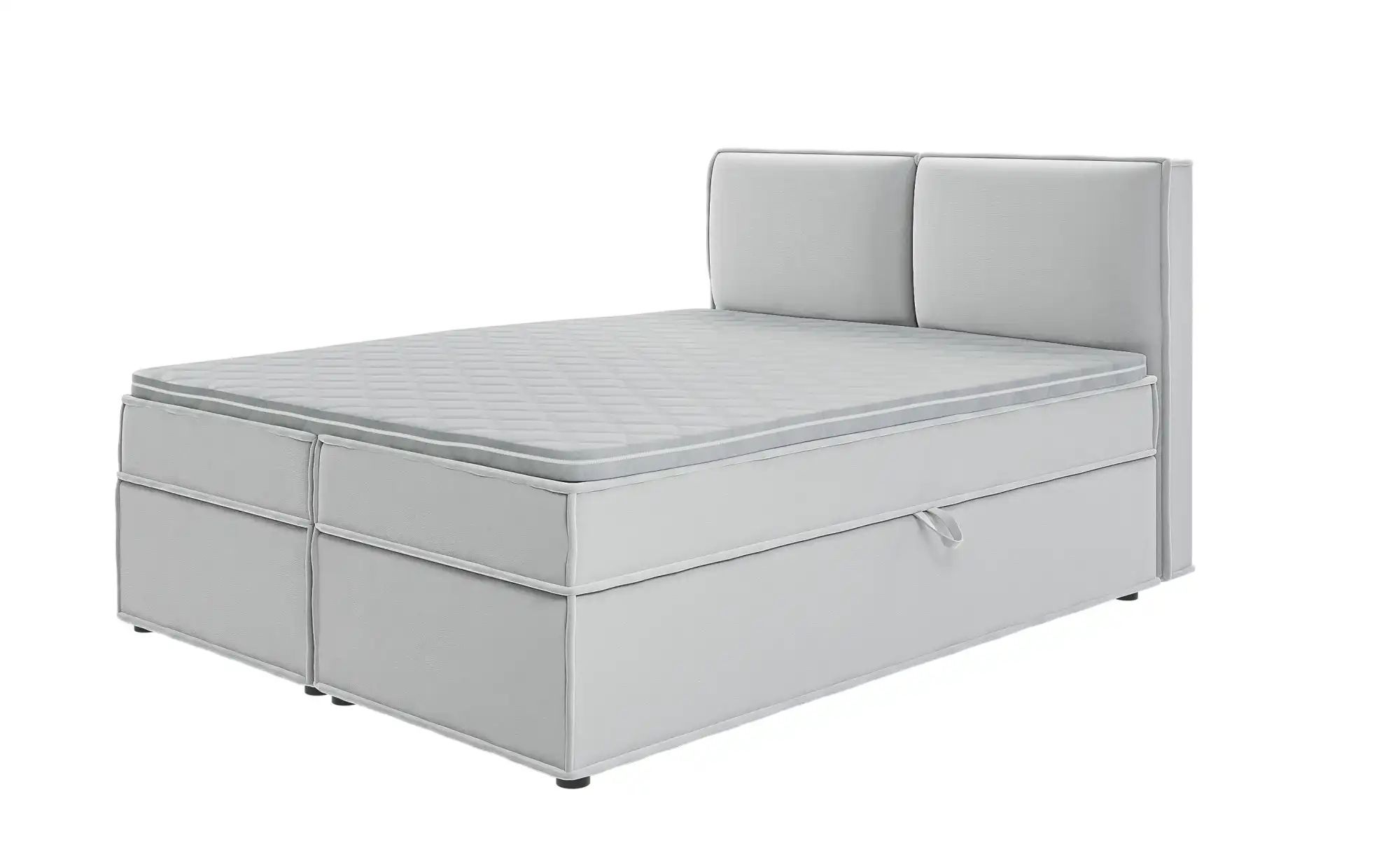 Boxbett mit Stauraum und Topper  H3 Uma ¦ silber ¦ Maße (cm): B: 160 H: 103 günstig online kaufen