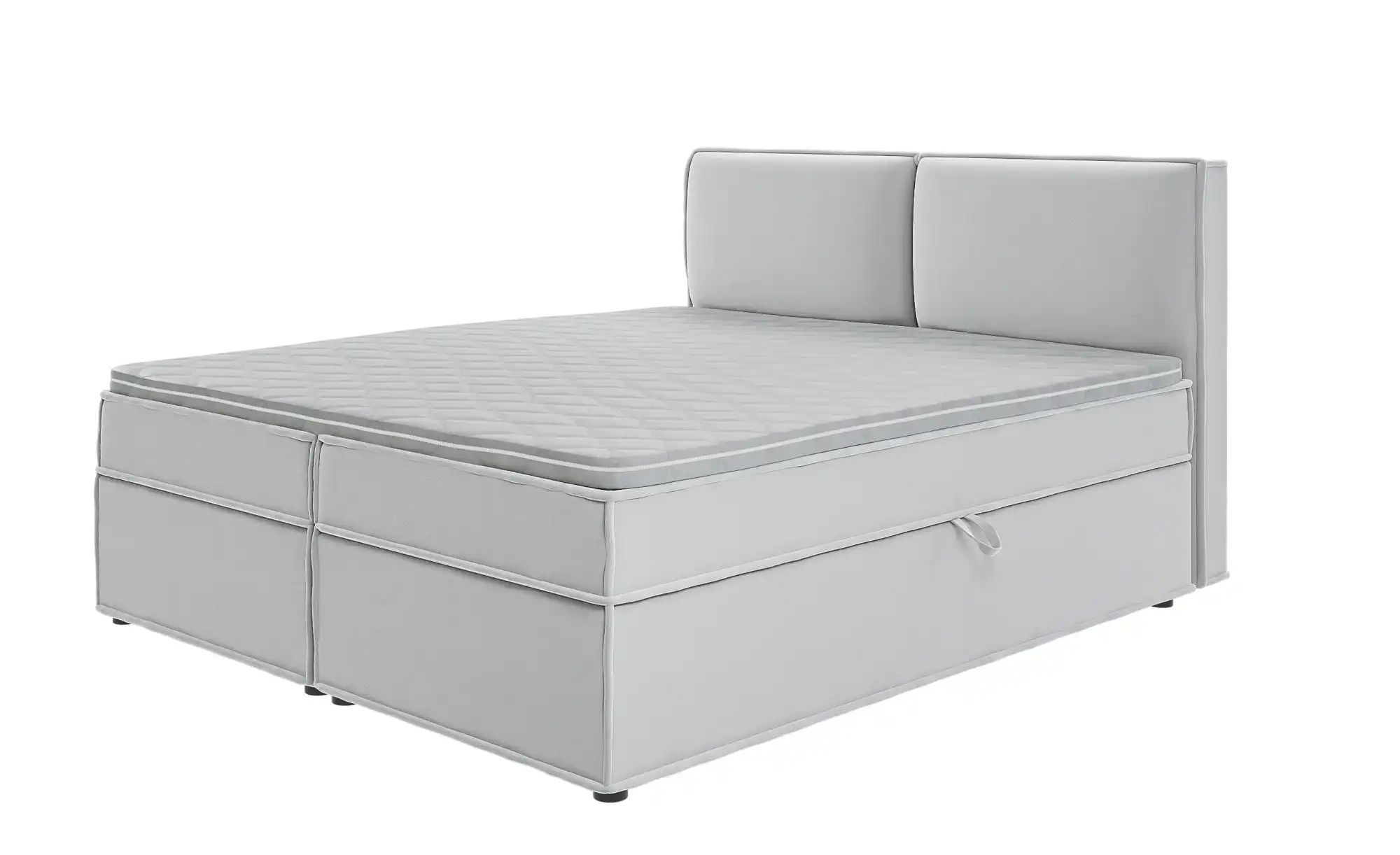 Boxbett mit Stauraum und Topper  H3 Uma ¦ silber ¦ Maße (cm): B: 180 H: 103 günstig online kaufen
