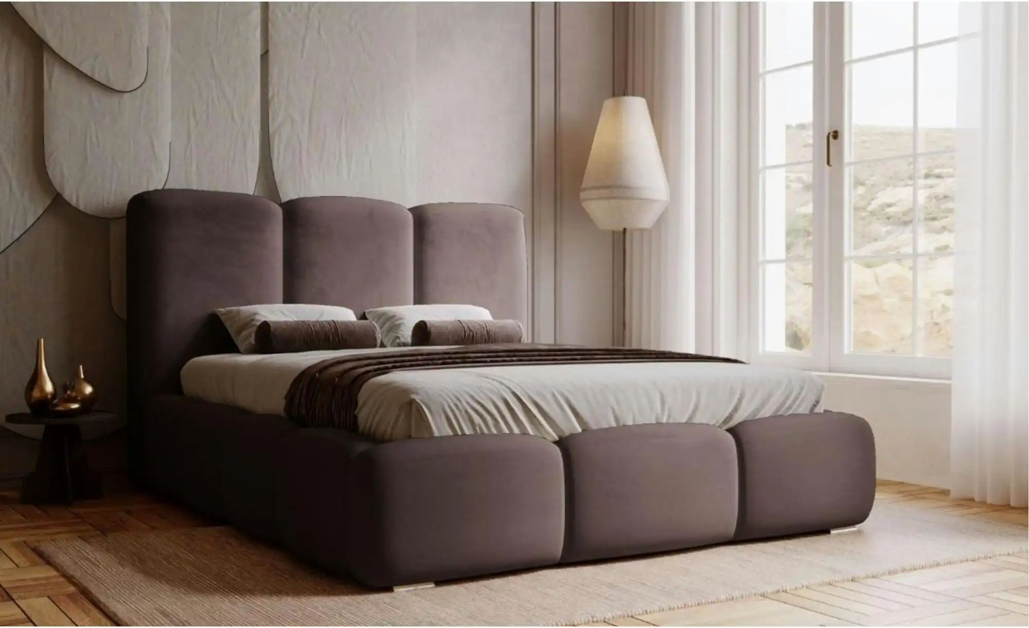 Thumbnail - Polsterbett mit Stauraum Bubble ¦ braun ¦ Maße (cm): B: 220 H: 105 Betten > Polsterbetten - Höffner