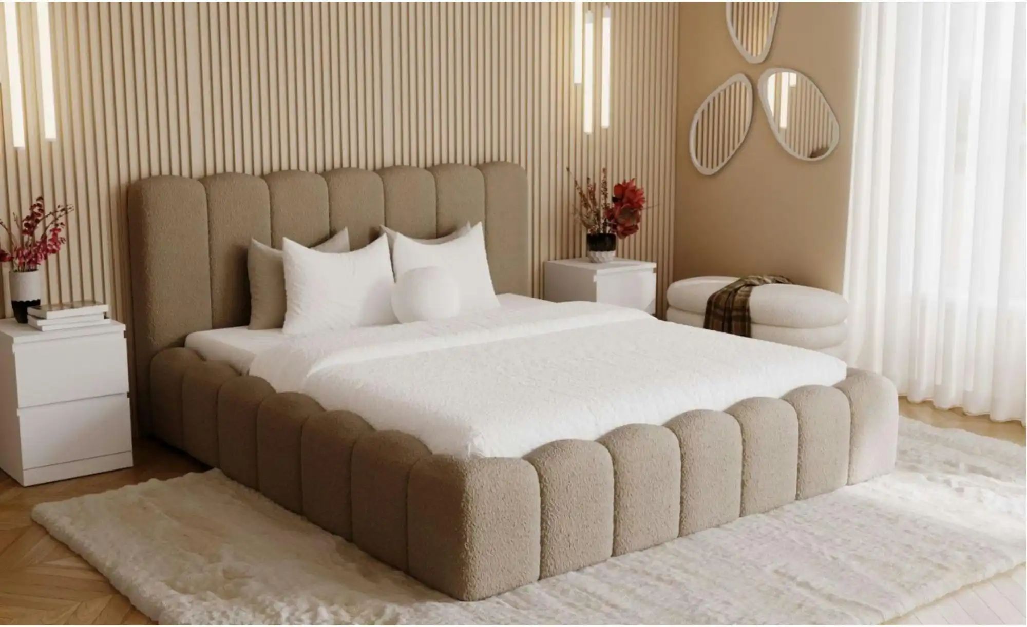 Polsterbett mit Stauraum Smile ¦ braun ¦ Maße (cm): B: 164 H: 107 Betten > günstig online kaufen