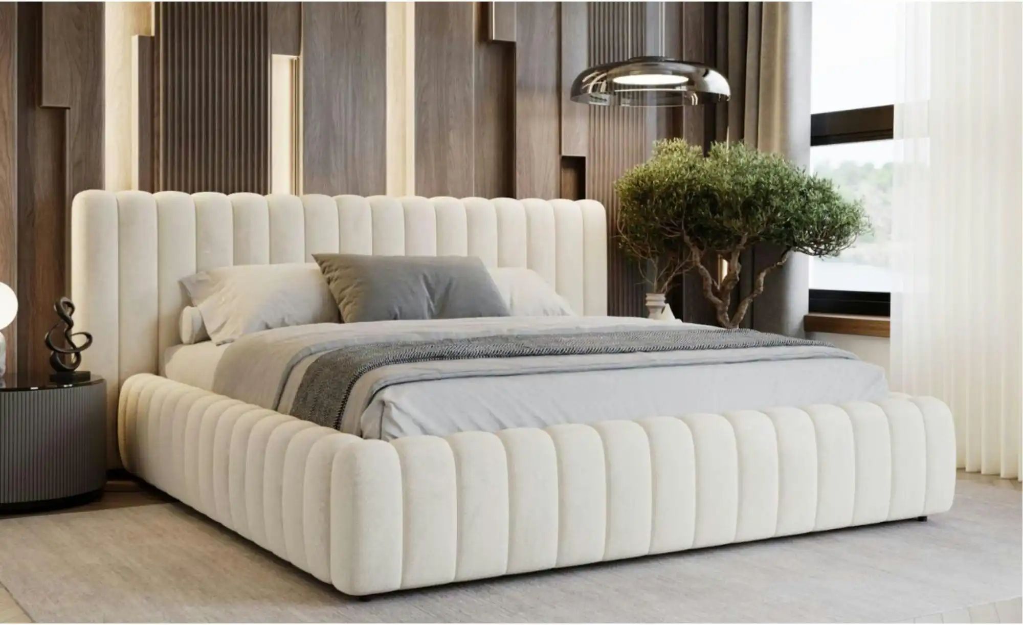 Thumbnail - Polsterbett ¦ beige ¦ Maße (cm): B: 232 H: 105 Betten > Polsterbetten - Höffner