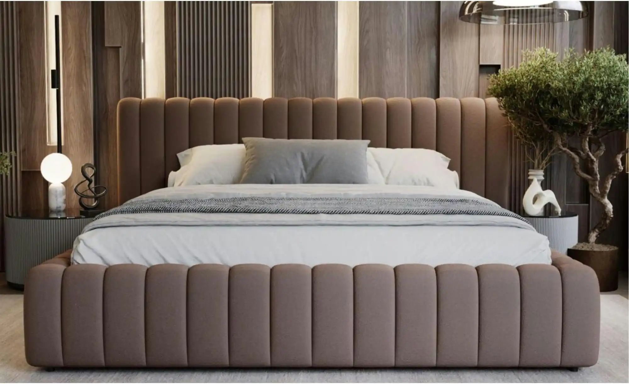 Thumbnail - Polsterbett   ¦ braun ¦ Maße (cm): B: 192 H: 105 Betten > Polsterbetten - Höffner