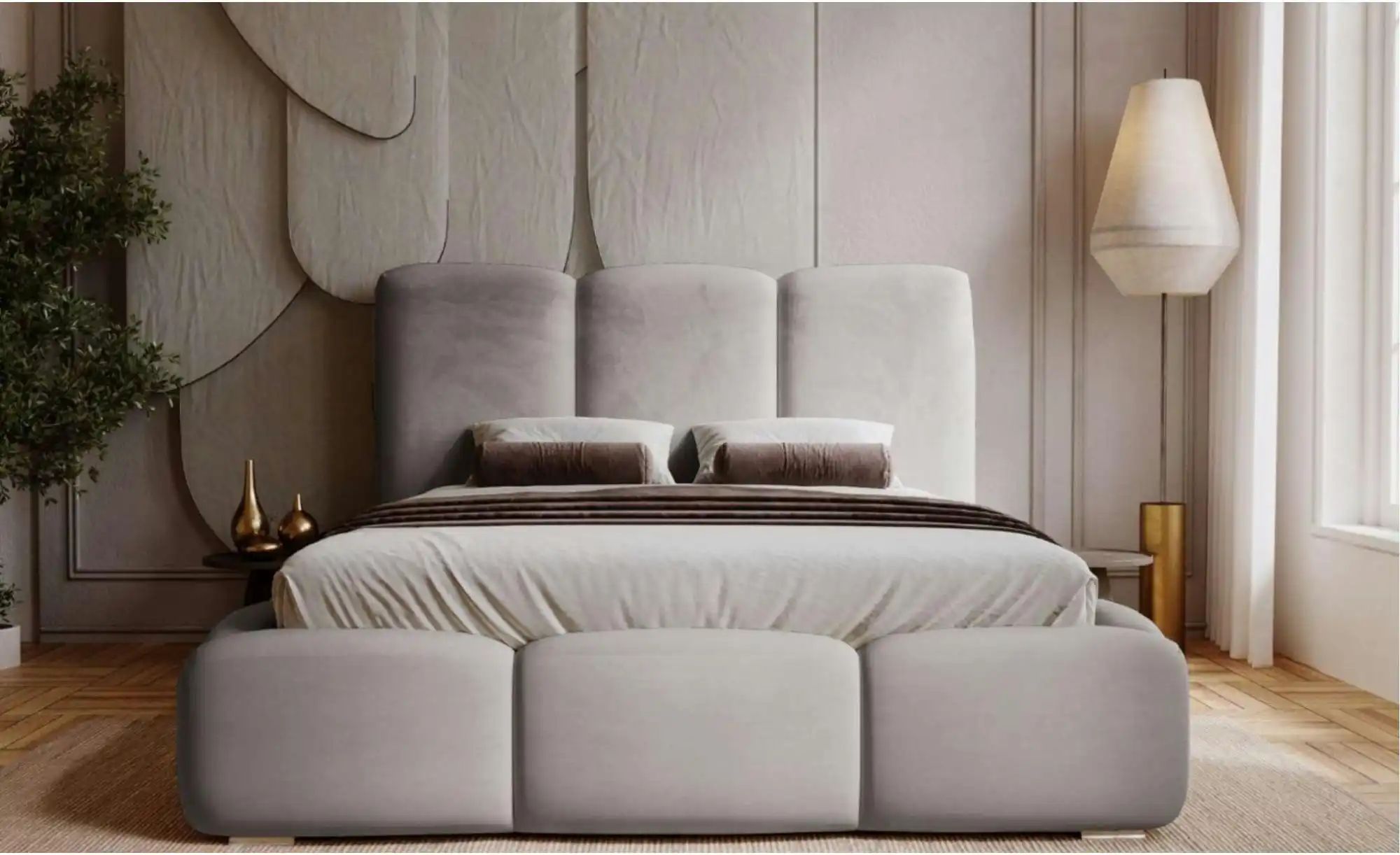 Polsterbett   ¦ grau ¦ Maße (cm): B: 200 H: 105 Betten > Polsterbetten - Hö günstig online kaufen