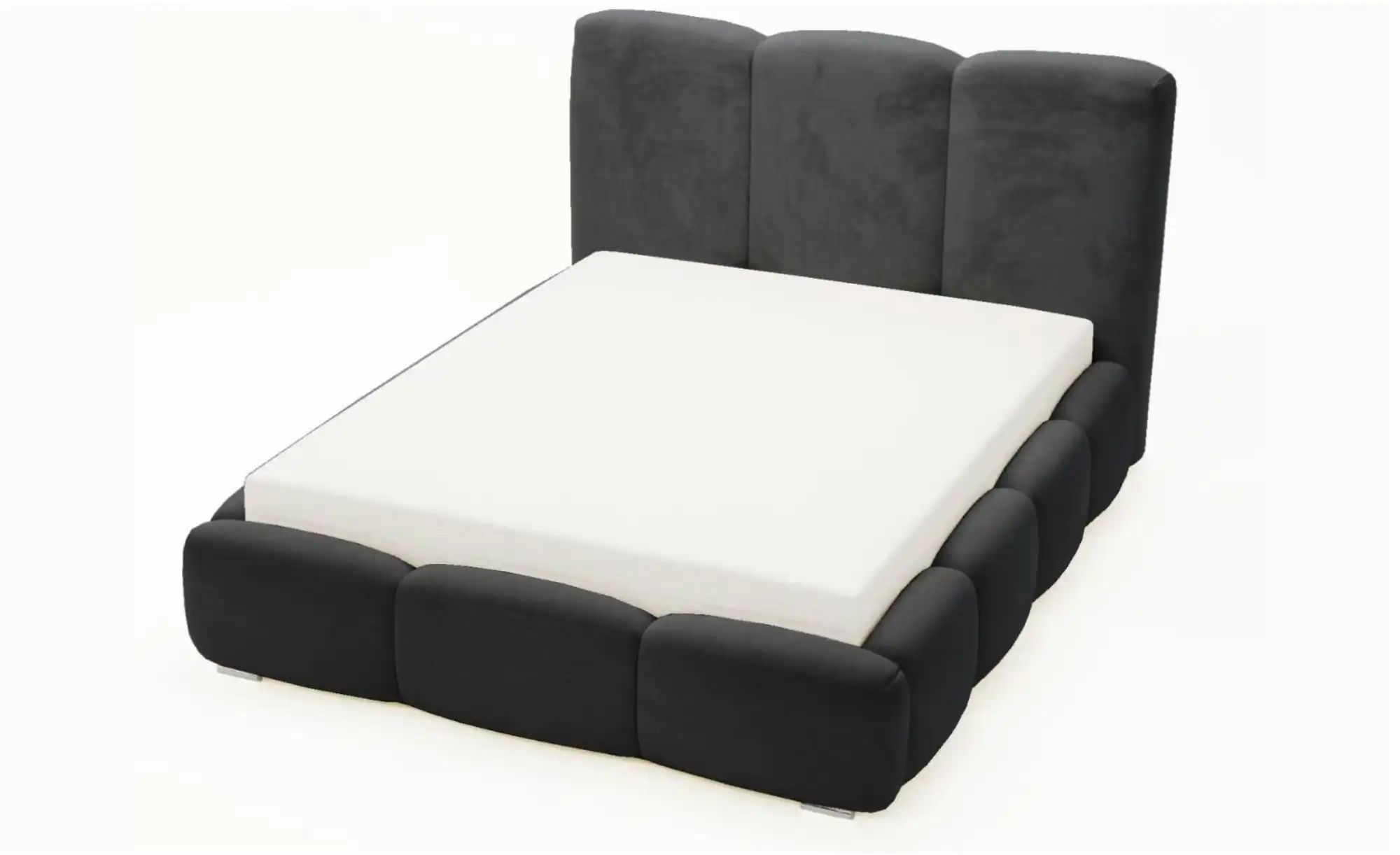 Polsterbett   ¦ schwarz ¦ Maße (cm): B: 220 H: 105 Betten > Polsterbetten - günstig online kaufen