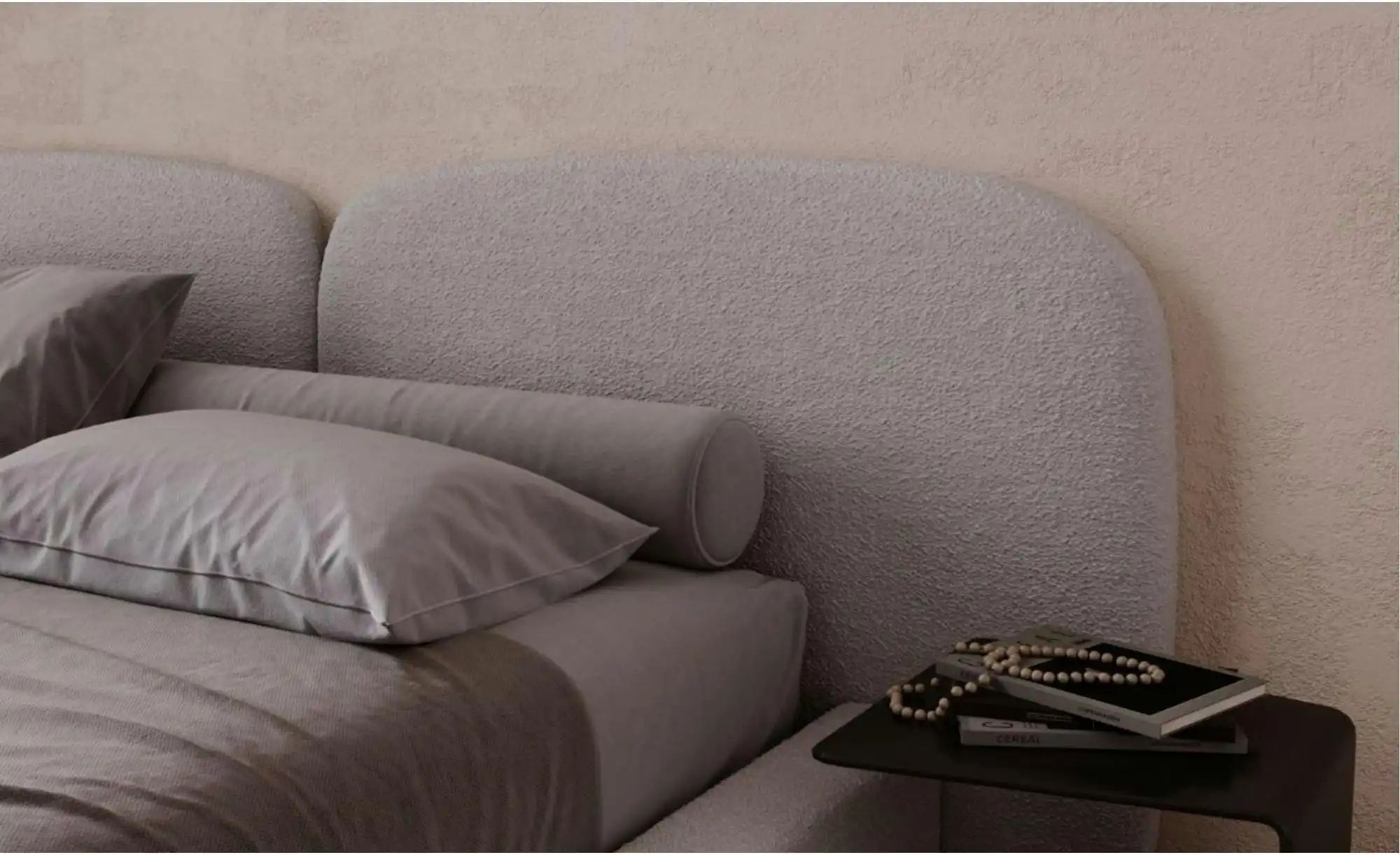 Polsterbett   ¦ grau ¦ Maße (cm): B: 269 H: 106 Betten > Polsterbetten - Hö günstig online kaufen