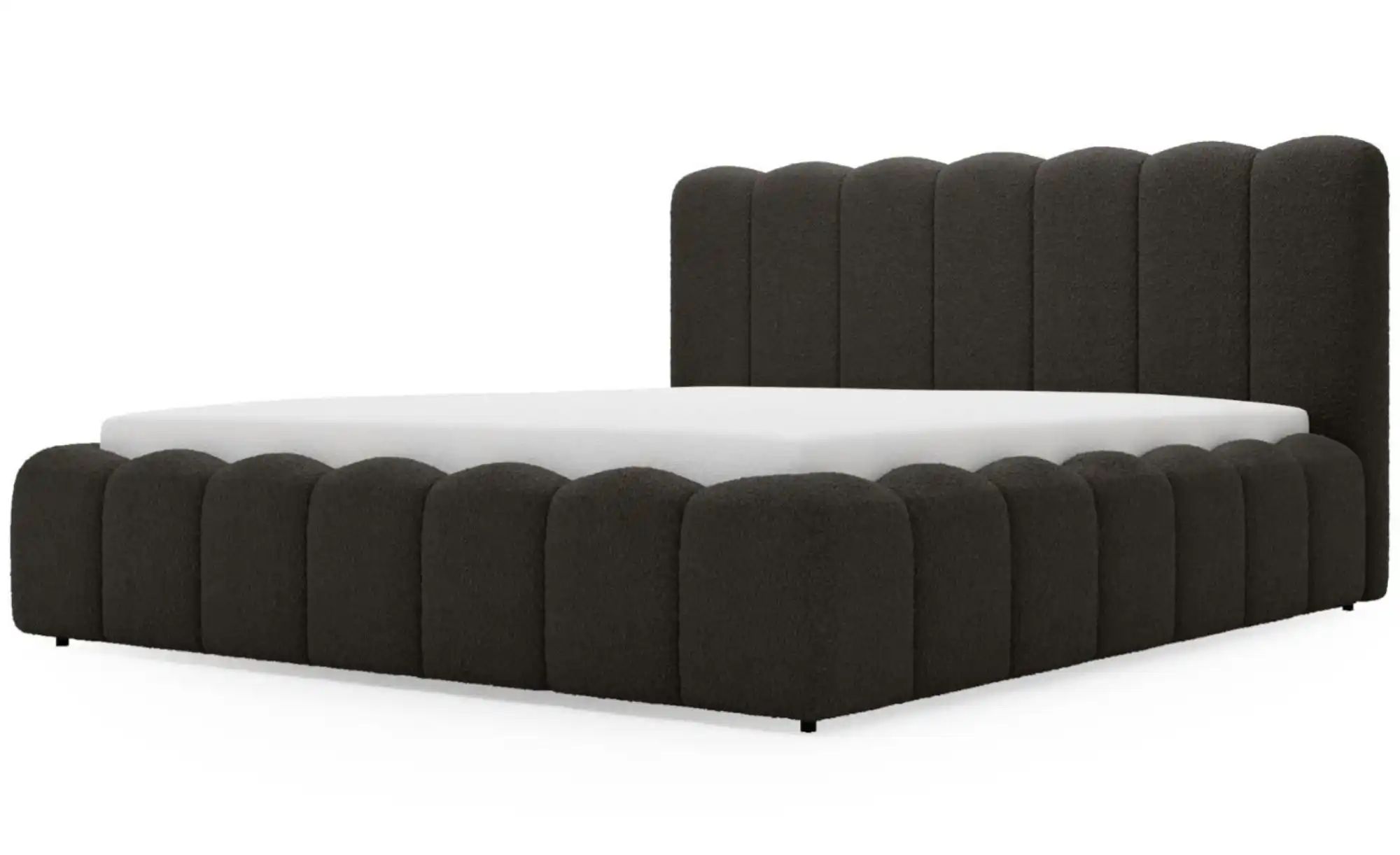 Polsterbett mit Stauraum Smile ¦ schwarz ¦ Maße (cm): B: 184 H: 107 Betten günstig online kaufen