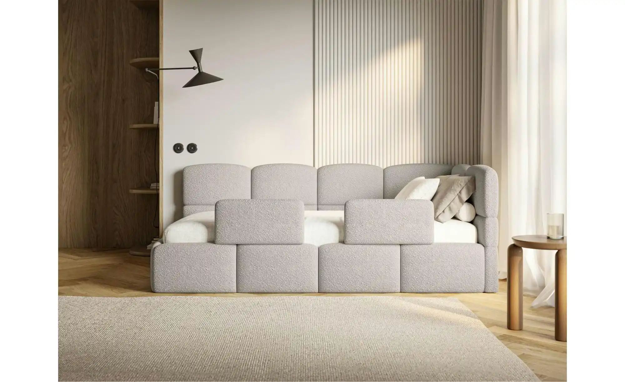 Thumbnail - Selsey Polsterliege mit Matratze und Rausfallschutz Cloudy ¦ beige ¦ Maße (cm): B: 220 H: 88 Kindermöbel > Kinderbetten ...