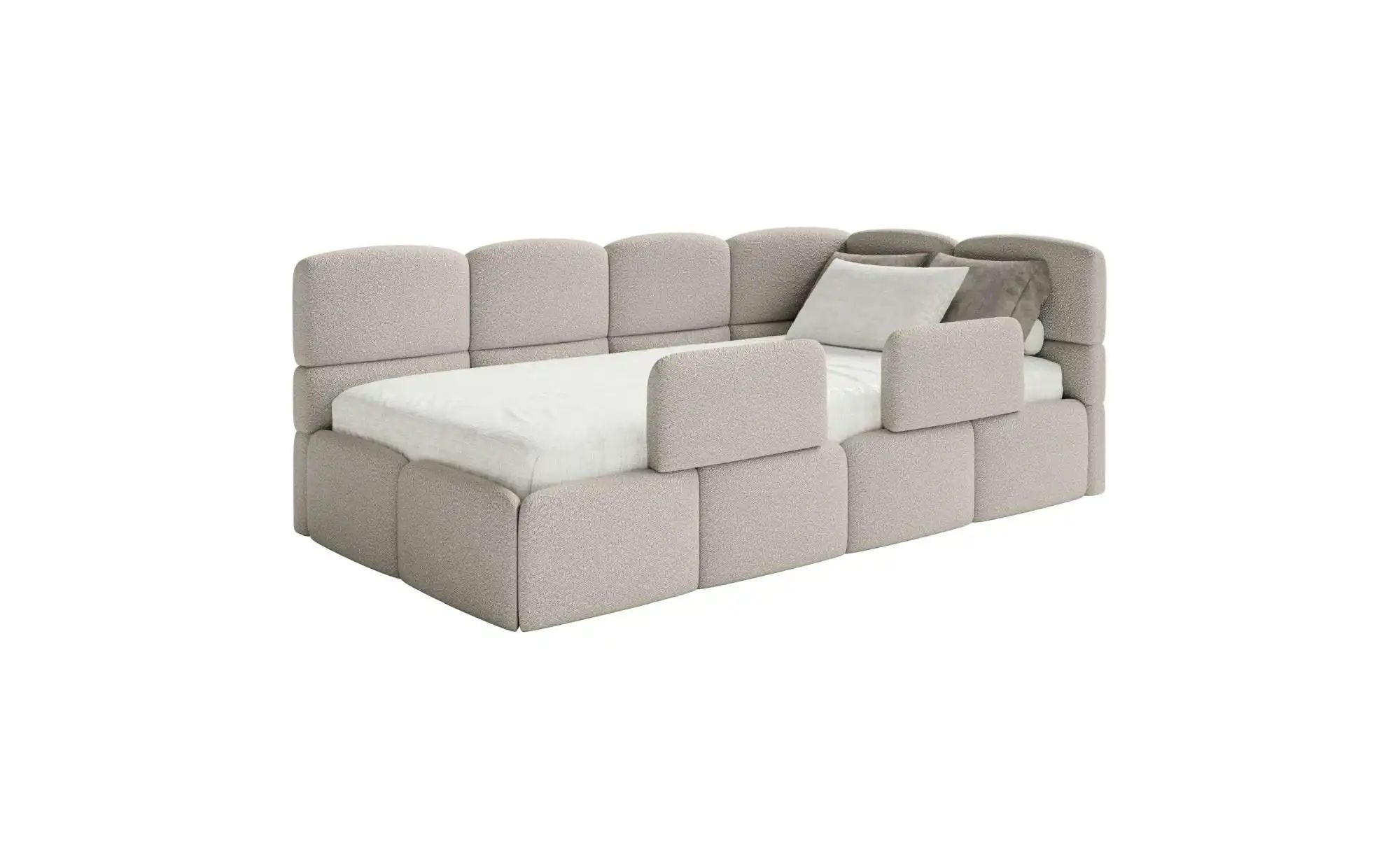 Selsey Polsterliege mit Rausfallschutz Cloudy ¦ beige ¦ Maße (cm): B: 220 H: 88 Kindermöbel > Kinderbetten - Höffner