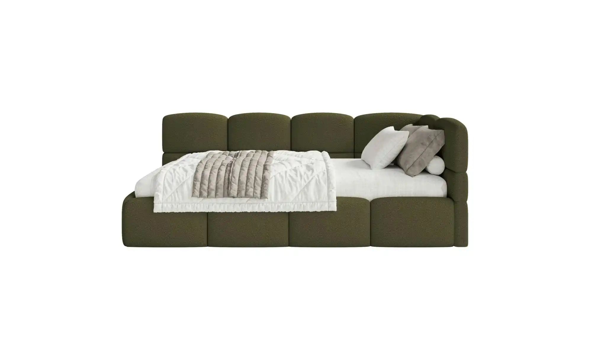 Thumbnail - Selsey Polsterliege mit Bettkasten Cloudy ¦ grün ¦ Maße (cm): B: 220 H: 88 Kindermöbel > Kinderbetten - Höffner