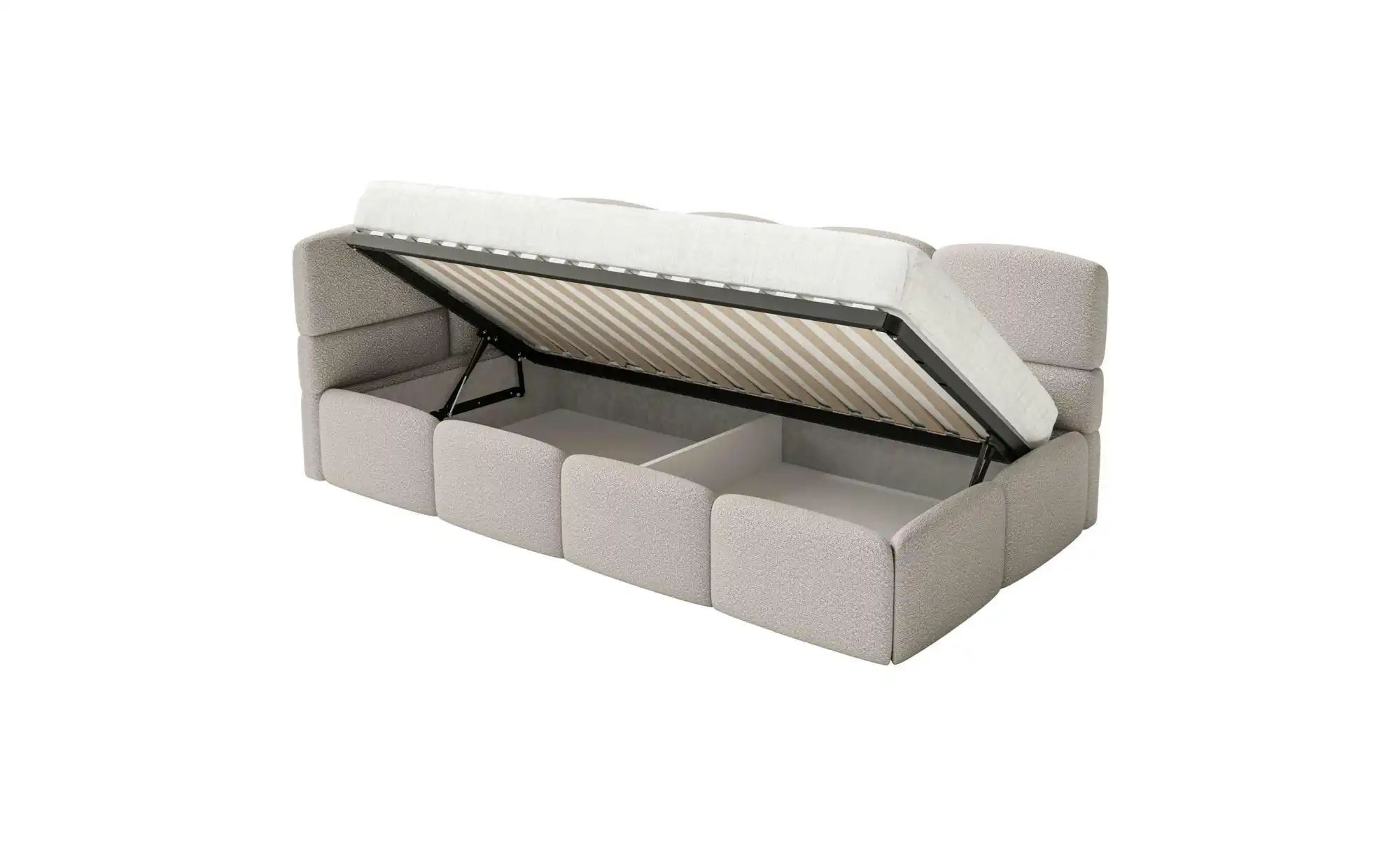 Thumbnail - Selsey Polsterliege mit Rausfallschutz Cloudy ¦ beige ¦ Maße (cm): B: 220 H: 88 Kindermöbel > Kinderbetten - Höffner