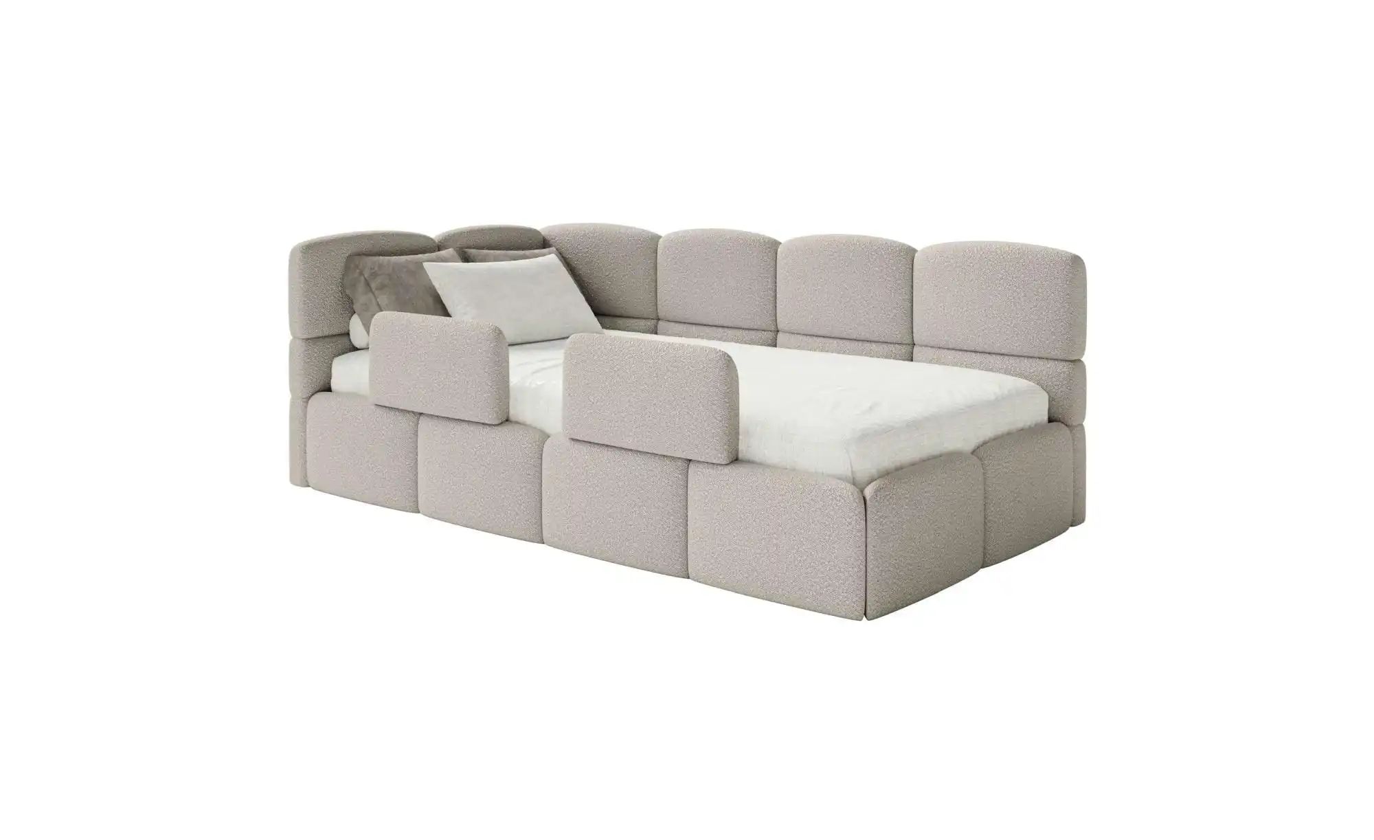 Selsey Polsterliege mit Matratze und Rausfallschutz Cloudy ¦ beige ¦ Maße (cm): B: 220 H: 88 Kindermöbel > Kinderbetten - Höffner