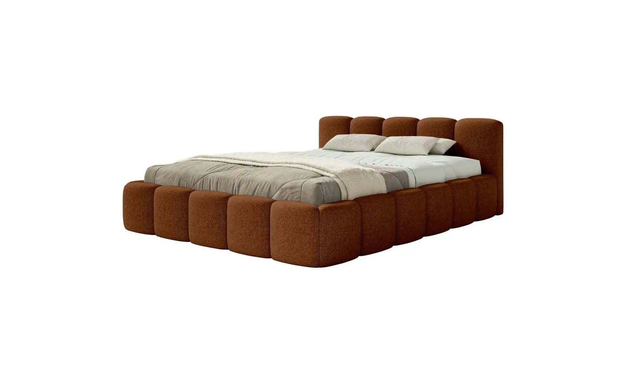 Selsey Polsterbett in Chenille Cloudy Low  gelb  Maße (cm): B: 180 H: 72 | 05900898120727