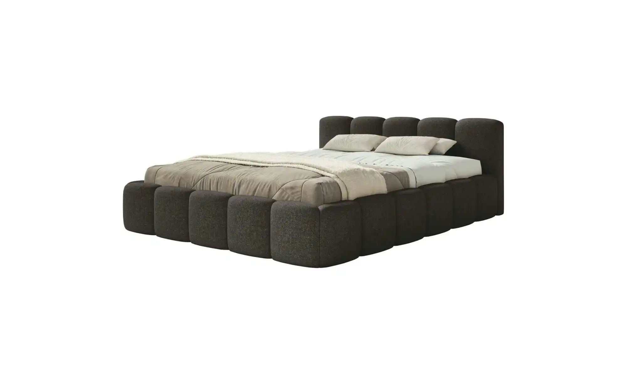 Selsey Polsterbett in Chenille Cloudy Low  blau  Maße (cm): B: 200 H: 72 | 05900898120642