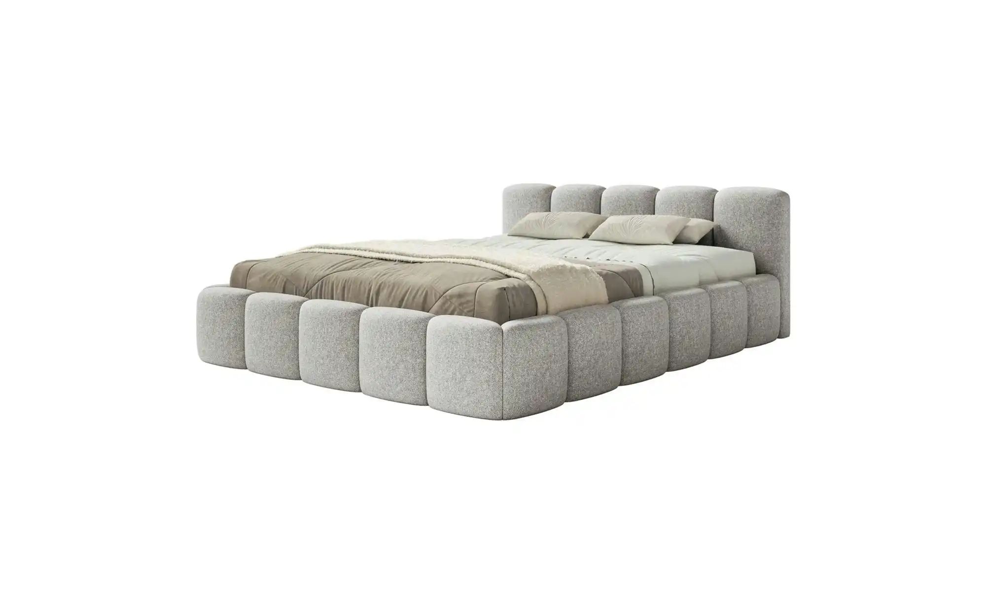 Selsey Polsterbett in Chenille Cloudy Low  grau  Maße (cm): B: 180 H: 72 | 05900898120710