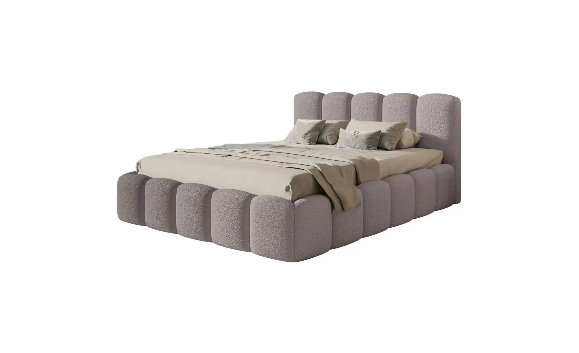 Selsey Polsterbett mit Bettkasten Cloudy II  grau  Maße (cm): B: 187 H: 97 | 05903025044415