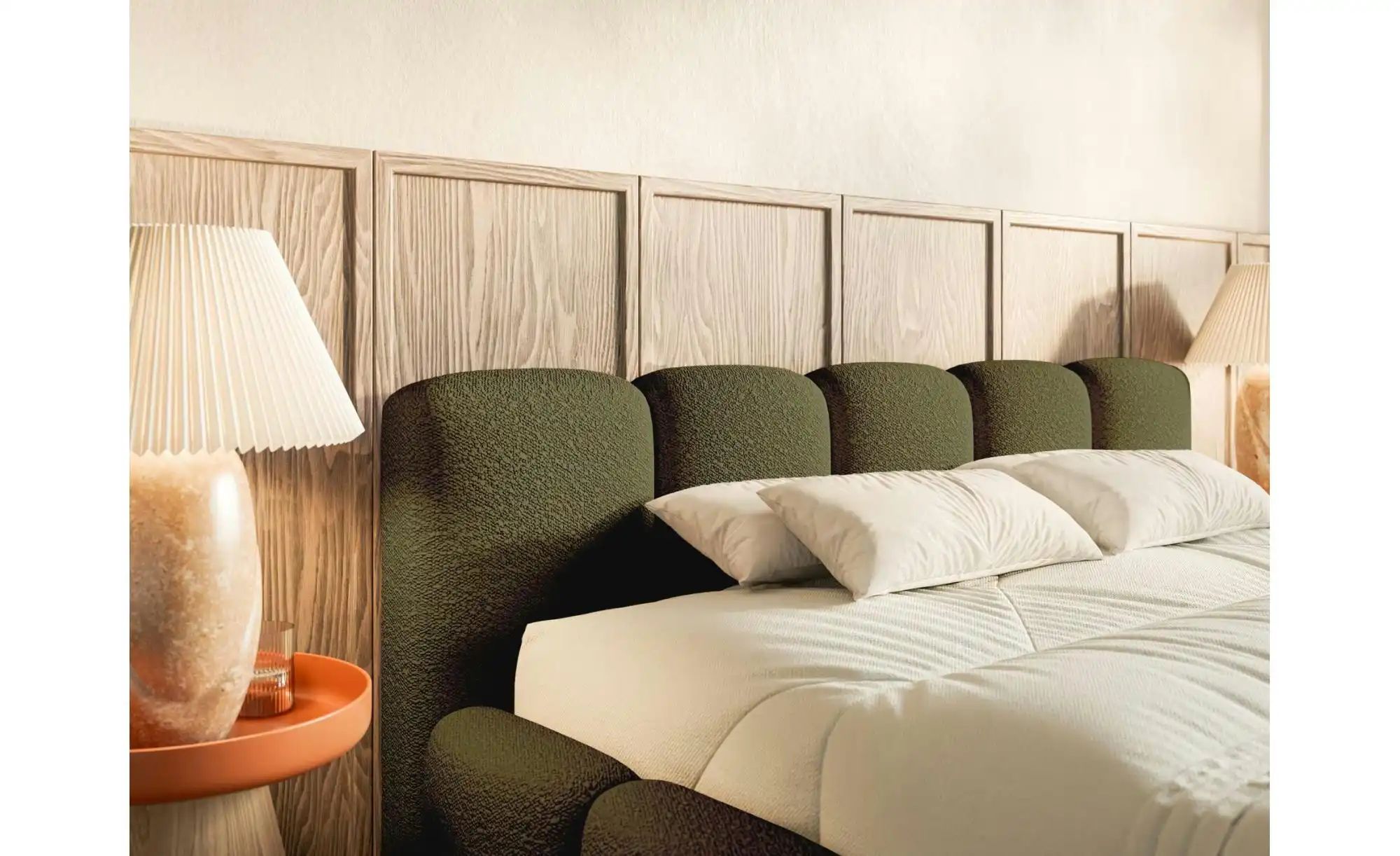 Selsey Polsterbett mit Bettkasten Cloudy Low ¦ grün ¦ Maße (cm): B: 160 H: günstig online kaufen