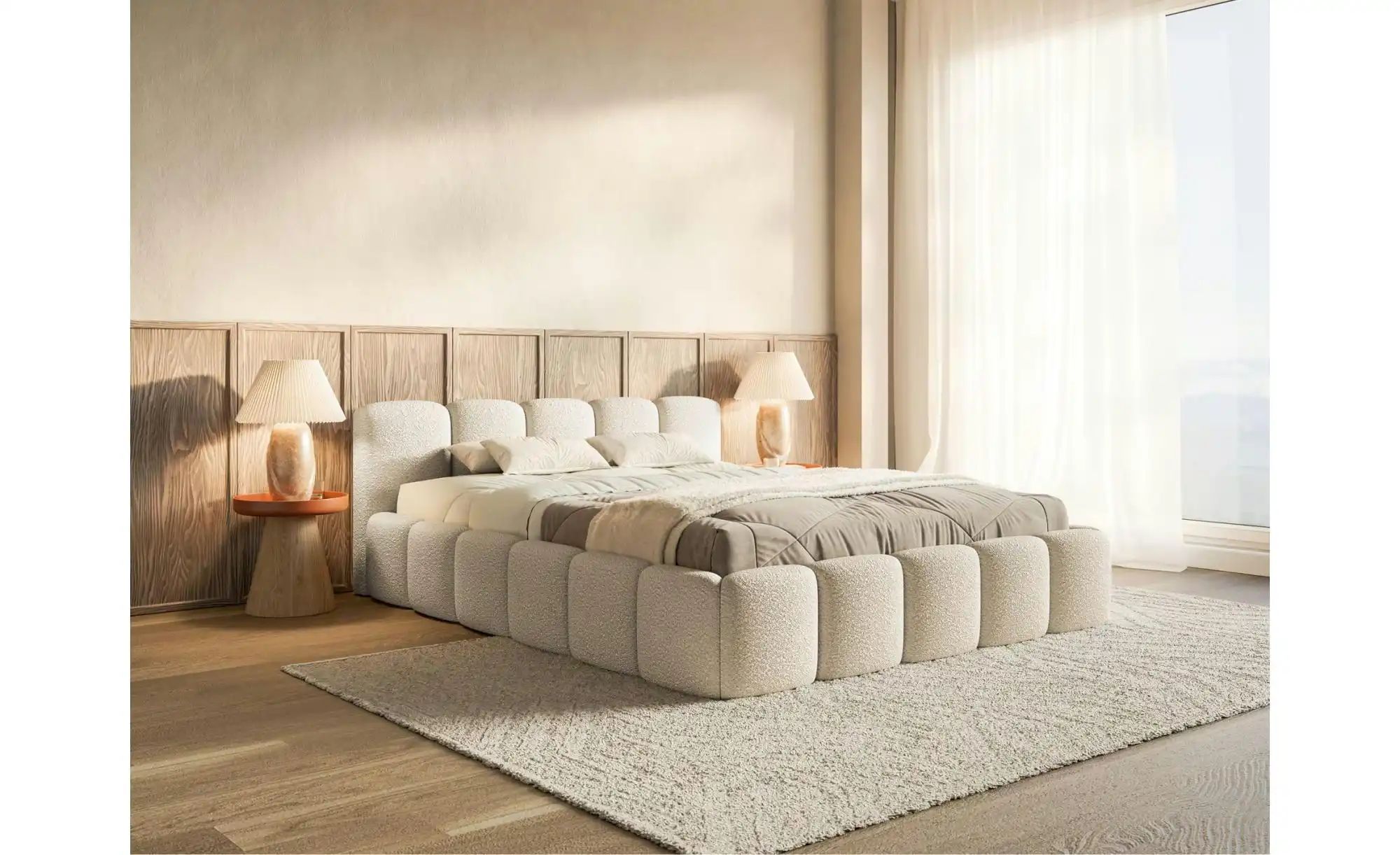 Thumbnail - Selsey Polsterbett mit Bettkasten Cloudy Low ¦ beige ¦ Maße (cm): B: 220 H: 72 Betten > Polsterbetten - Höffner