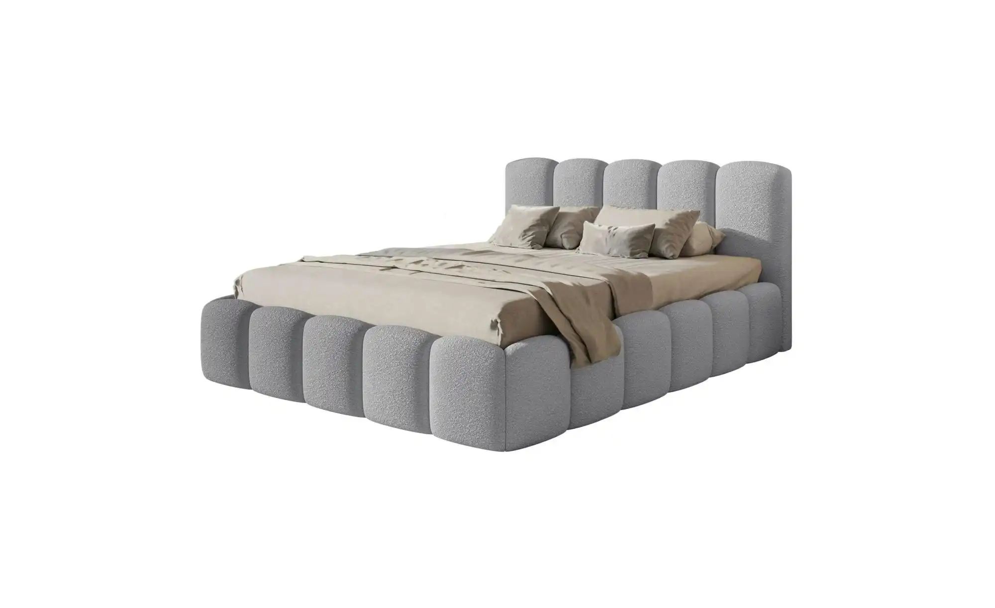 Selsey Polsterbett mit Bettkasten Cloudy II ¦ grau ¦ Maße (cm): B: 187 H: 9 günstig online kaufen