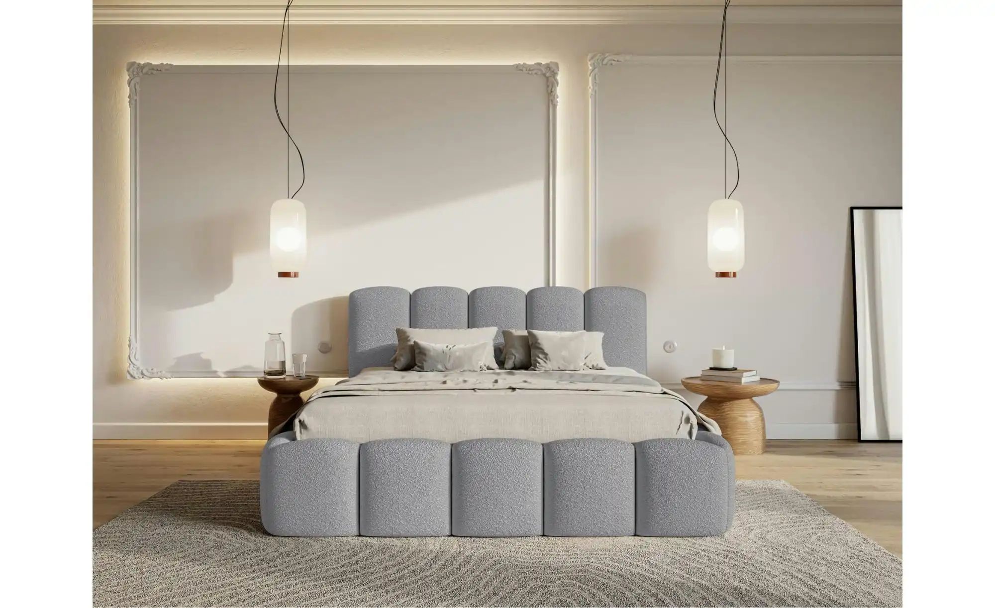 Selsey Polsterbett mit Bettkasten Cloudy II ¦ grau ¦ Maße (cm): B: 167 H: 9 günstig online kaufen